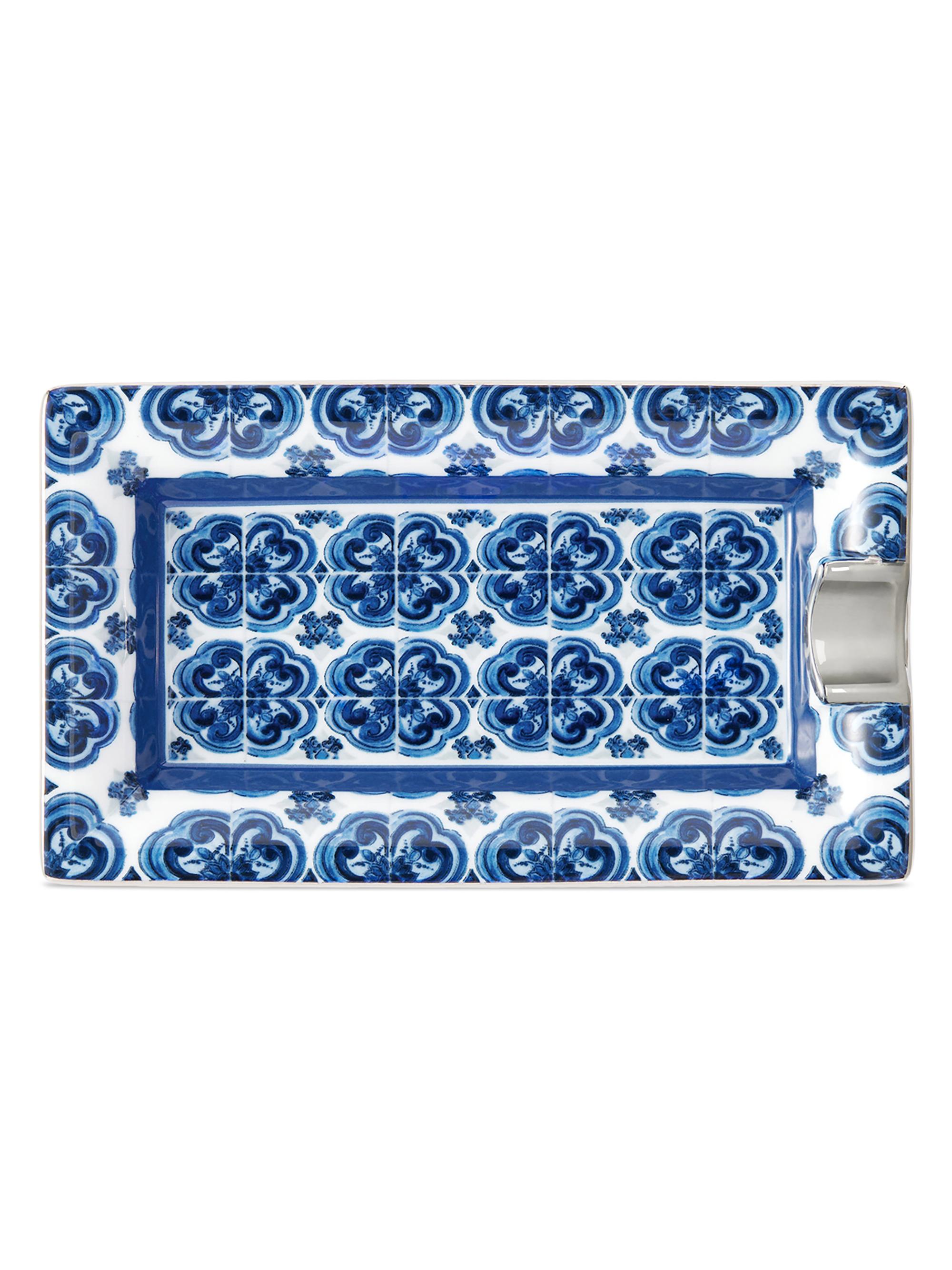 Dolce & Gabbana Blue Meditterano Rectangular Ashtray
