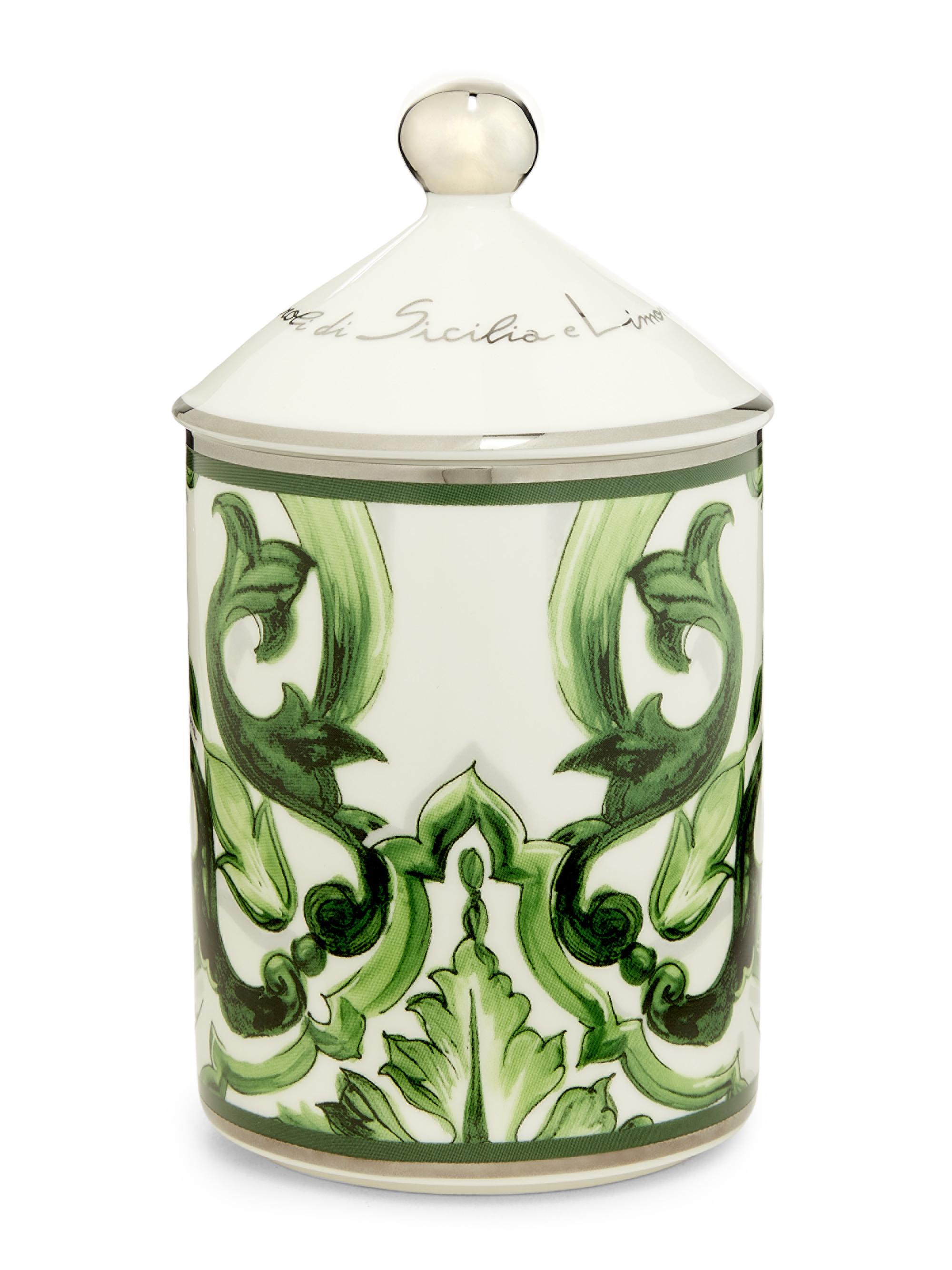 Dolce & Gabbana Blue Mediterraneo Sicilian Neroli Lemon Candle - White Green