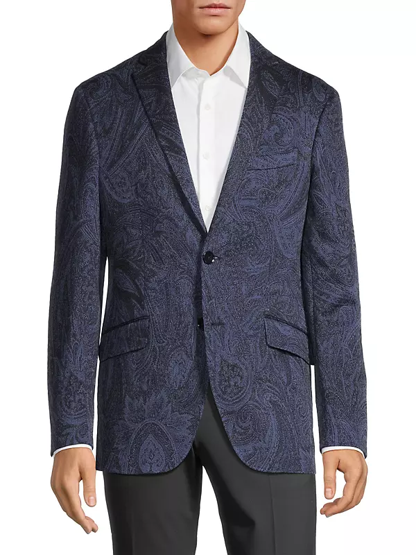 Shop Etro Paisley Two-Button Suit Jacket | Saks Fifth Avenue