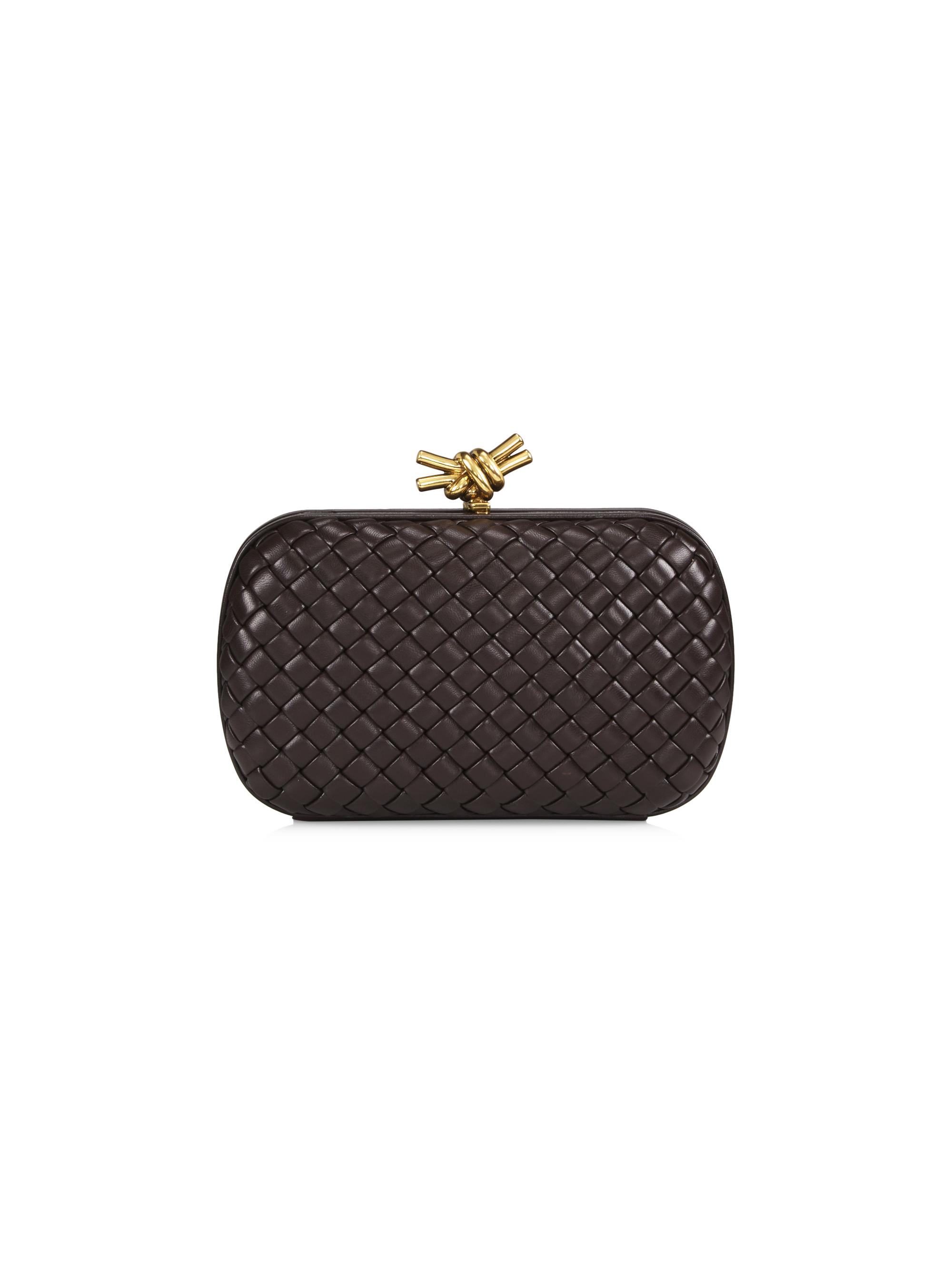 Bottega Veneta Knot Padded Intreccio Leather Minaudière | Saks