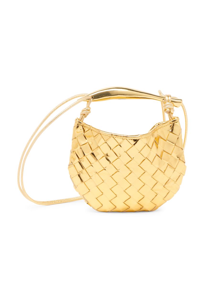 Bottega Veneta Mini Sardine Mirror Leather Top-Handle Bag
