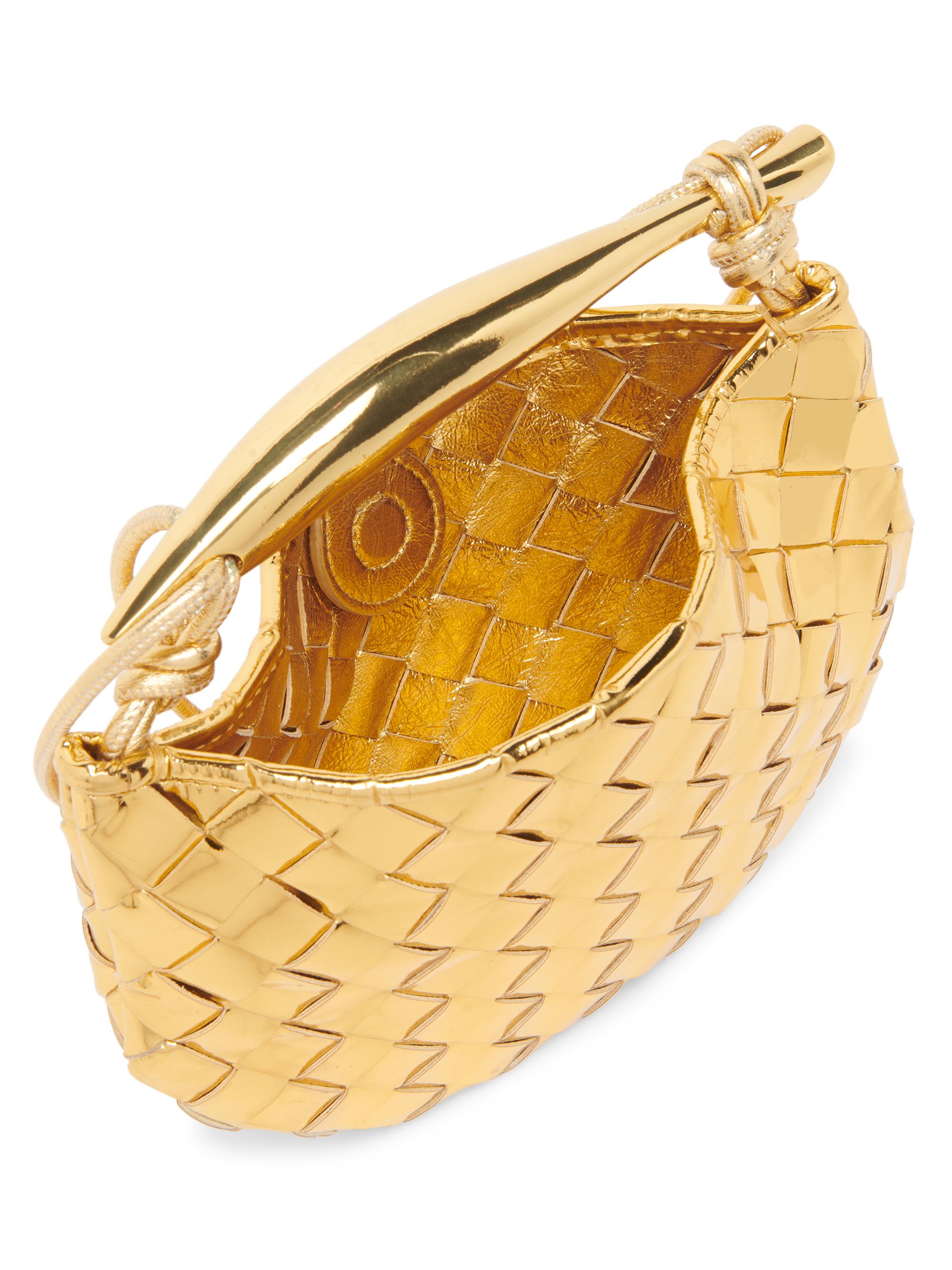 Bottega Veneta Mini Sardine Mirror Leather Top-Handle Bag | Saks