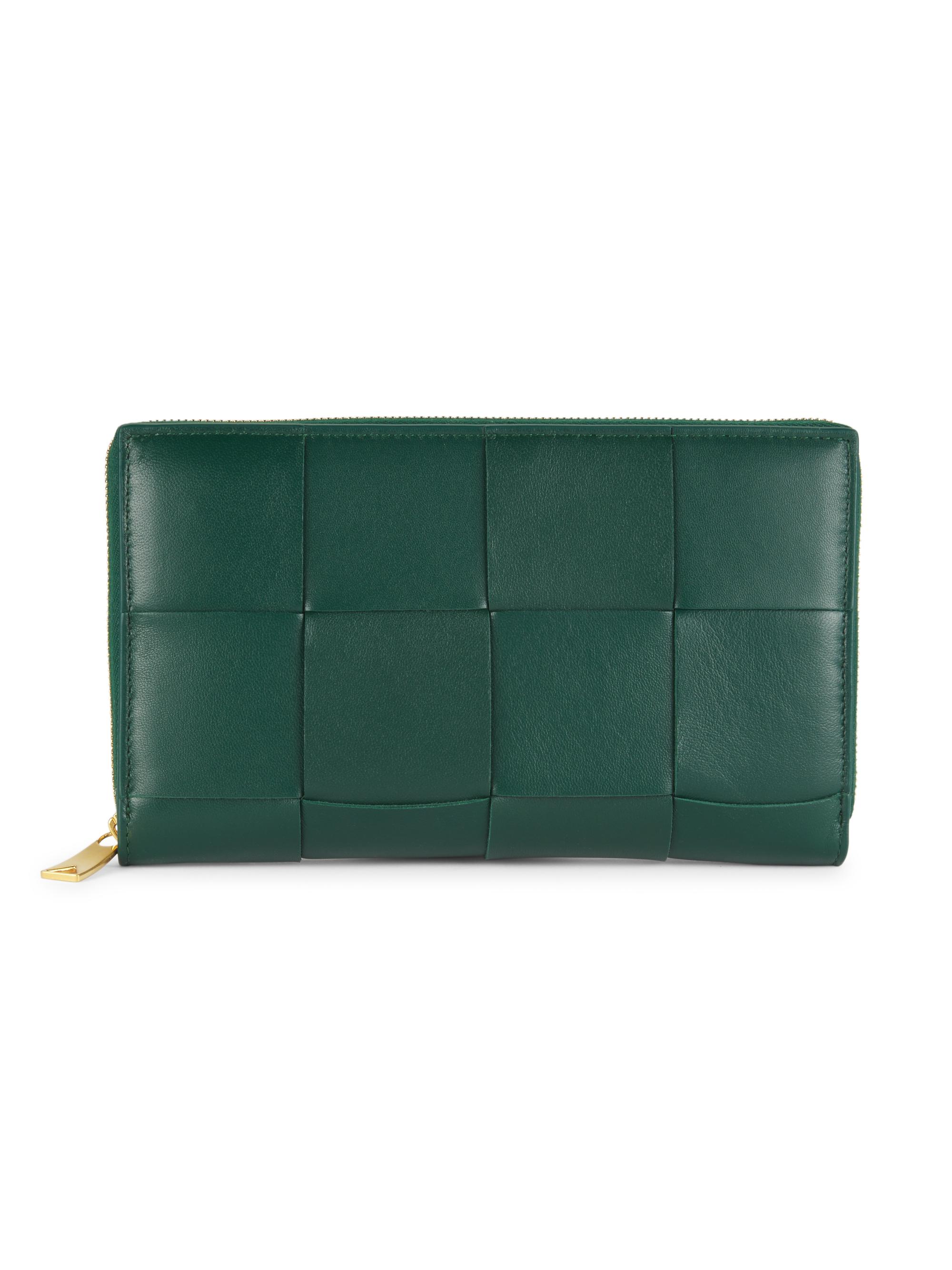 Bottega Veneta Cassette Leather Zip-Around Wallet | Saks Fifth Avenue
