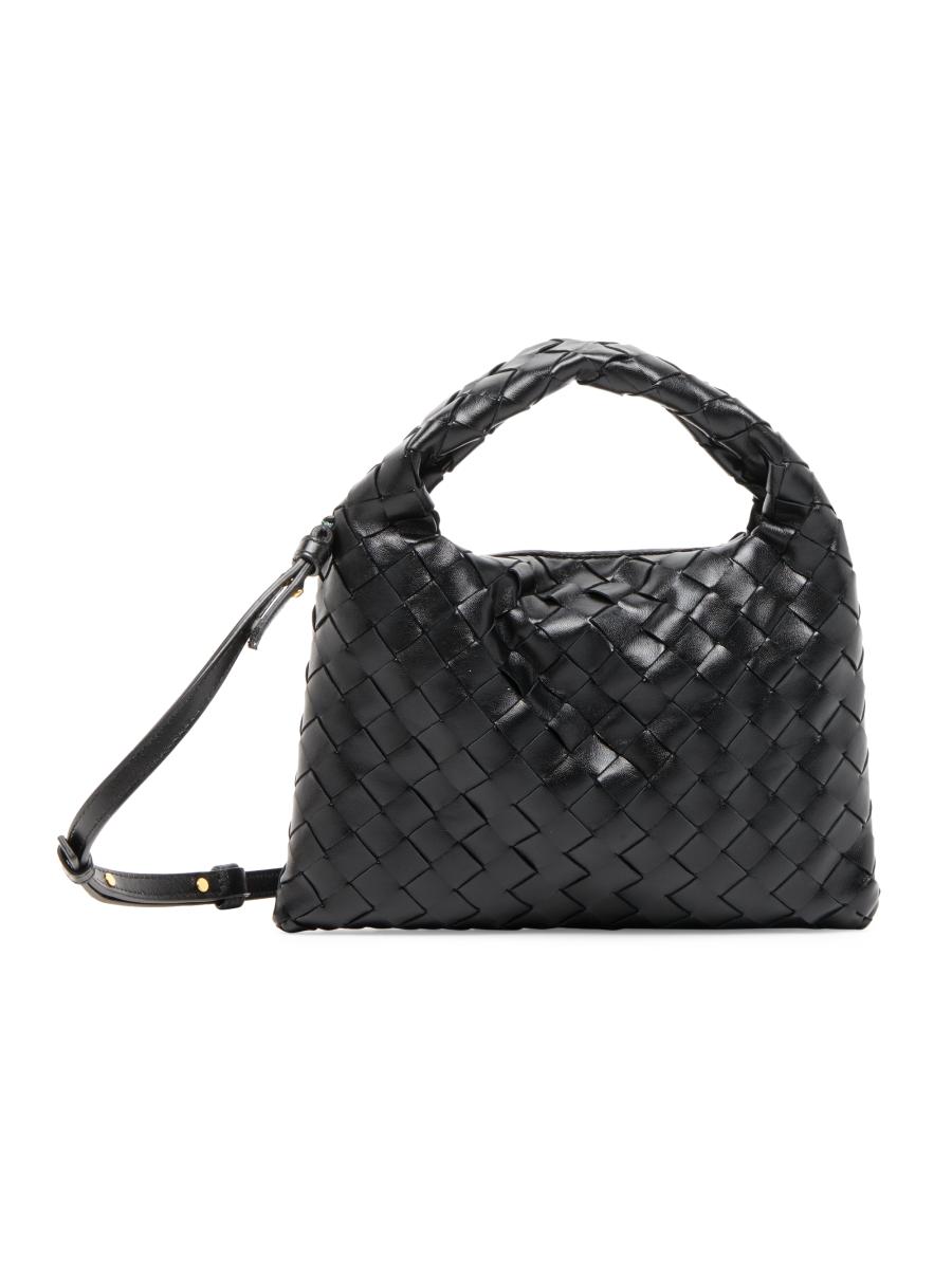 Bottega Veneta Mini Hop Intrecciato Leather Crossbody Bag