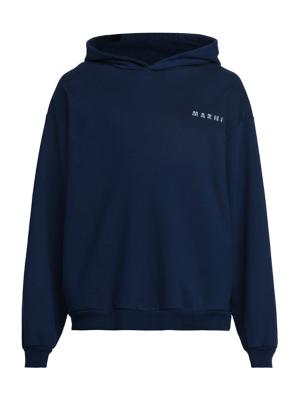 Marni Navy Print Hoodie