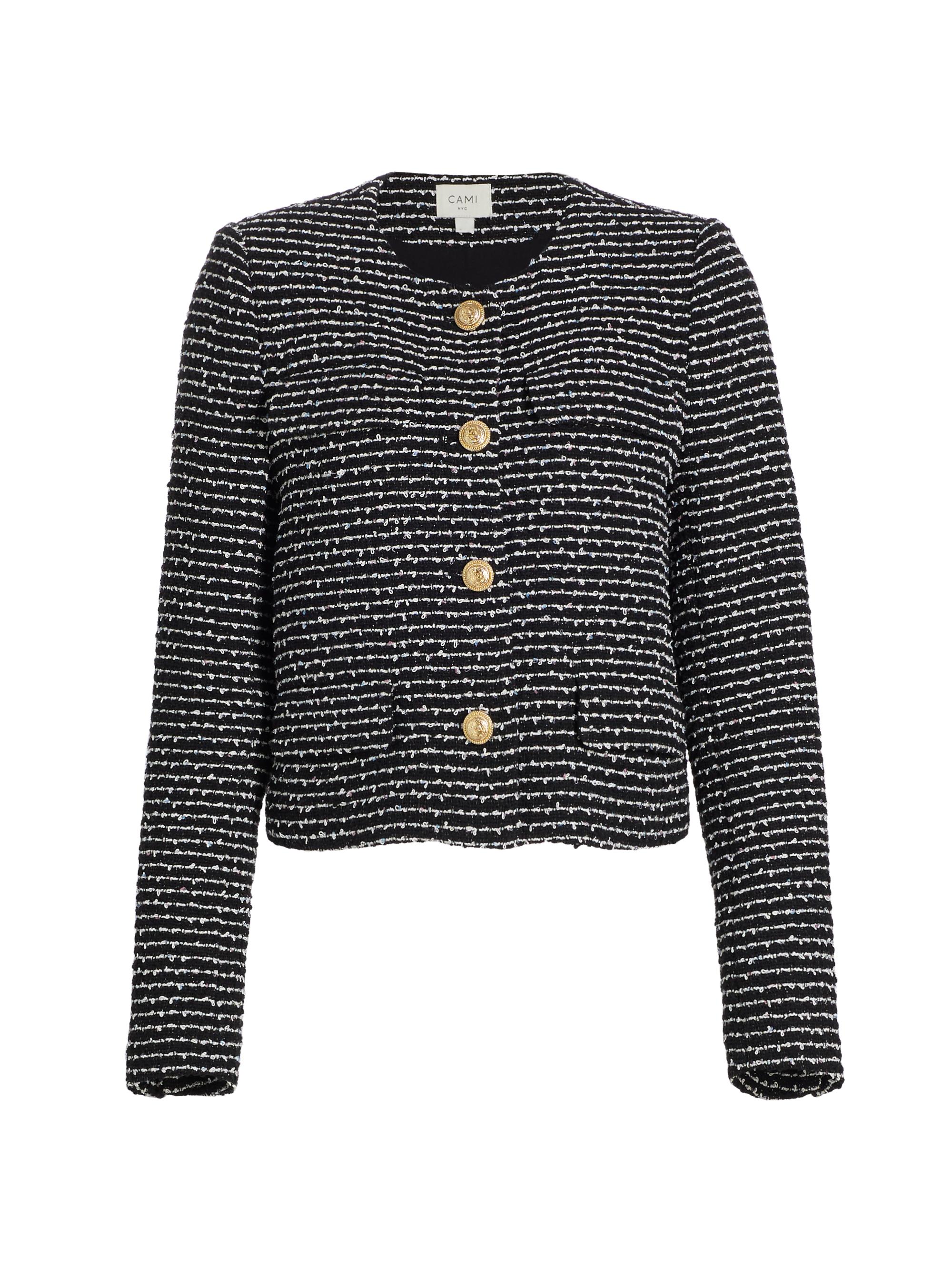 Cami NYC Women's Rula Crewneck Tweed Jacket - Nautical Tweed