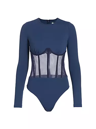 Buy Cami Nyc Darby Bodysuit In Agua - Blue At 57% Off