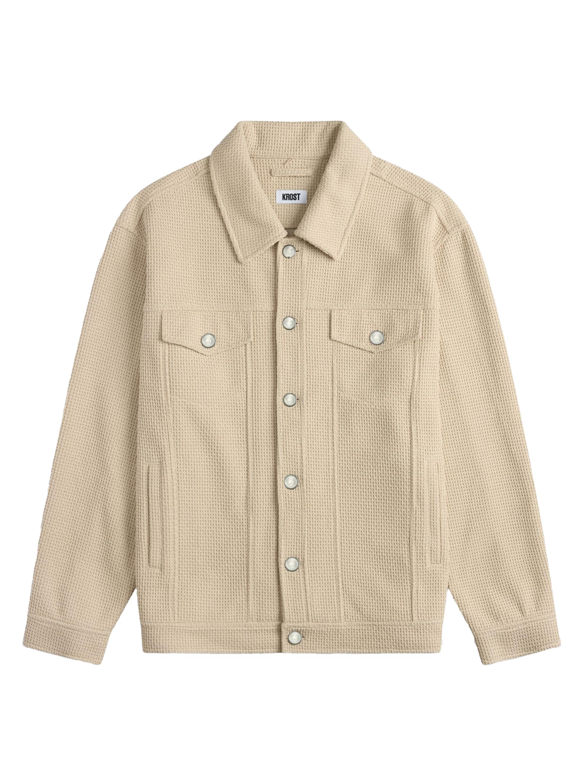 Krost Men's Mesa Knit Jacket - Beige