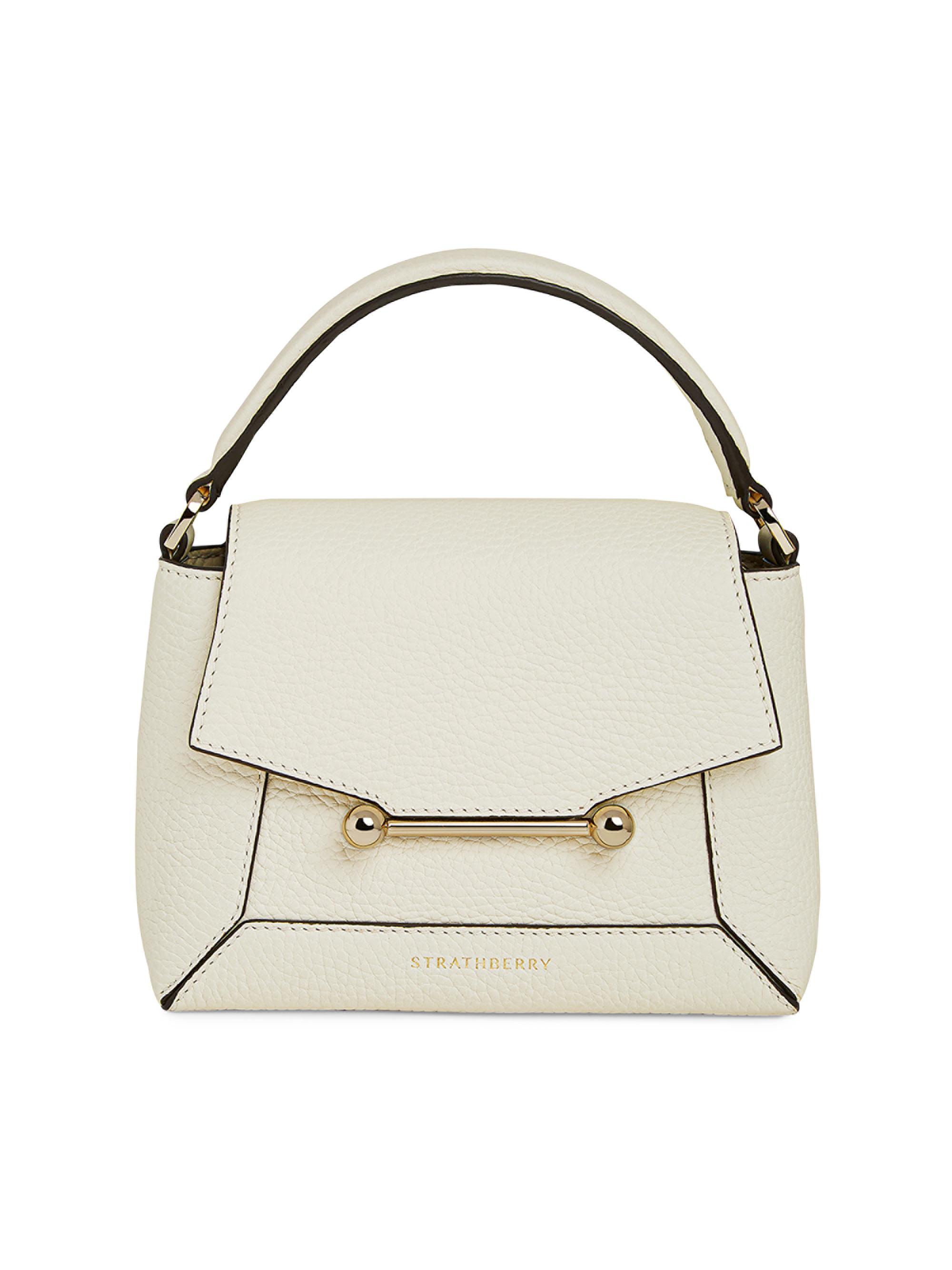 Strathberry Mosaic Grain Leather Top Handle Bag Saks Fifth Avenue