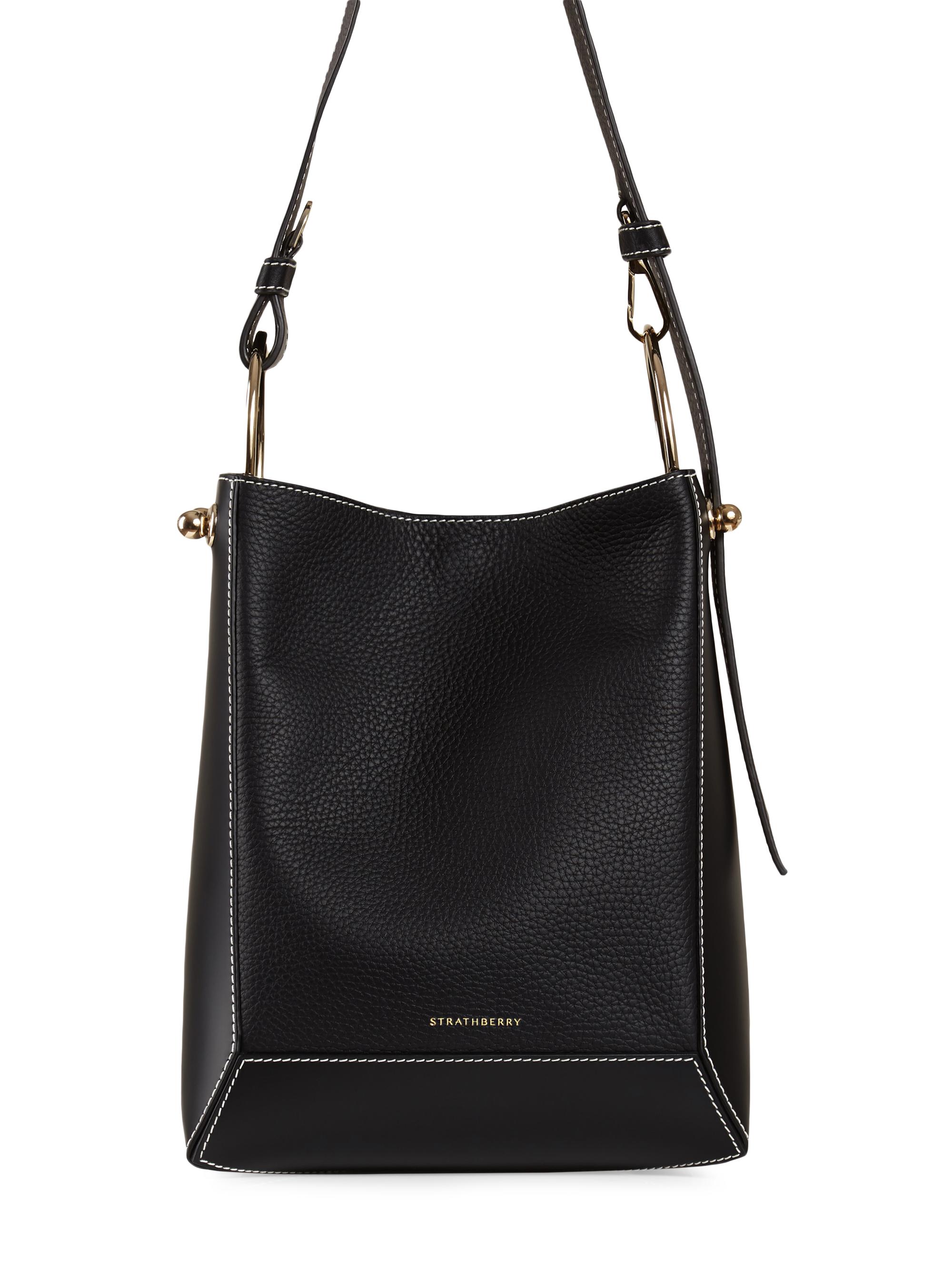 Strathberry Women's Lana Midi Leather Bucket Bag - Tan