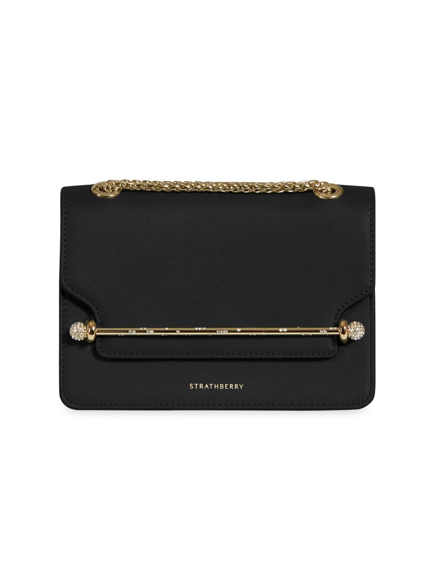 STRATHBERRY East West 東西サフィアーノレザー Strathberry - East/West Mini - Crossbody Leather Mini