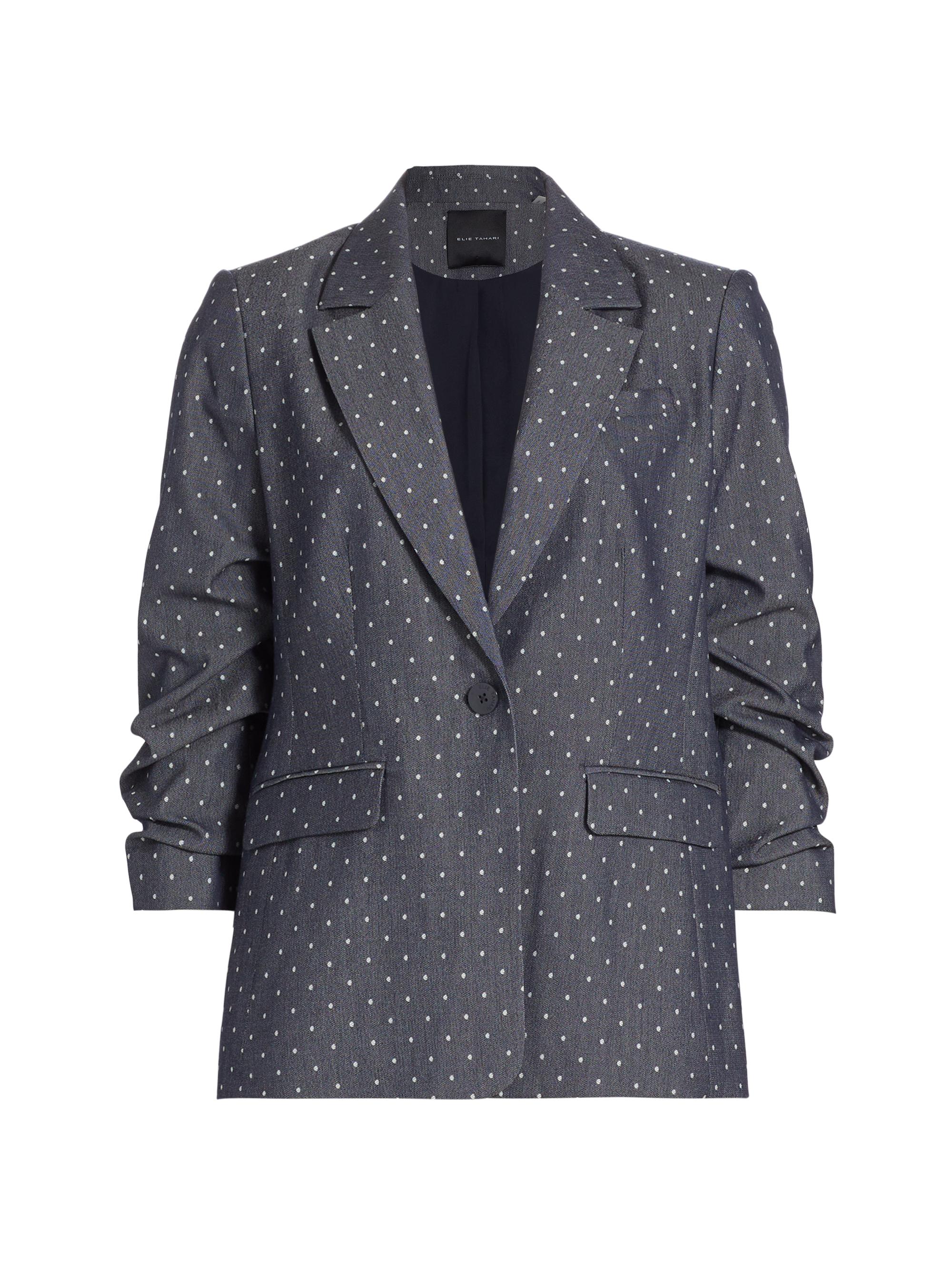 Elie Tahari Women's Tristan Polka Dot Single-Button Blazer - Lodi Dot