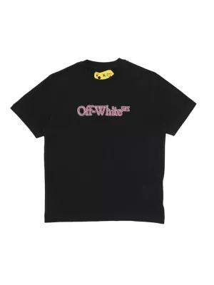 Off-White Kids logo embroidered skirt - Pink