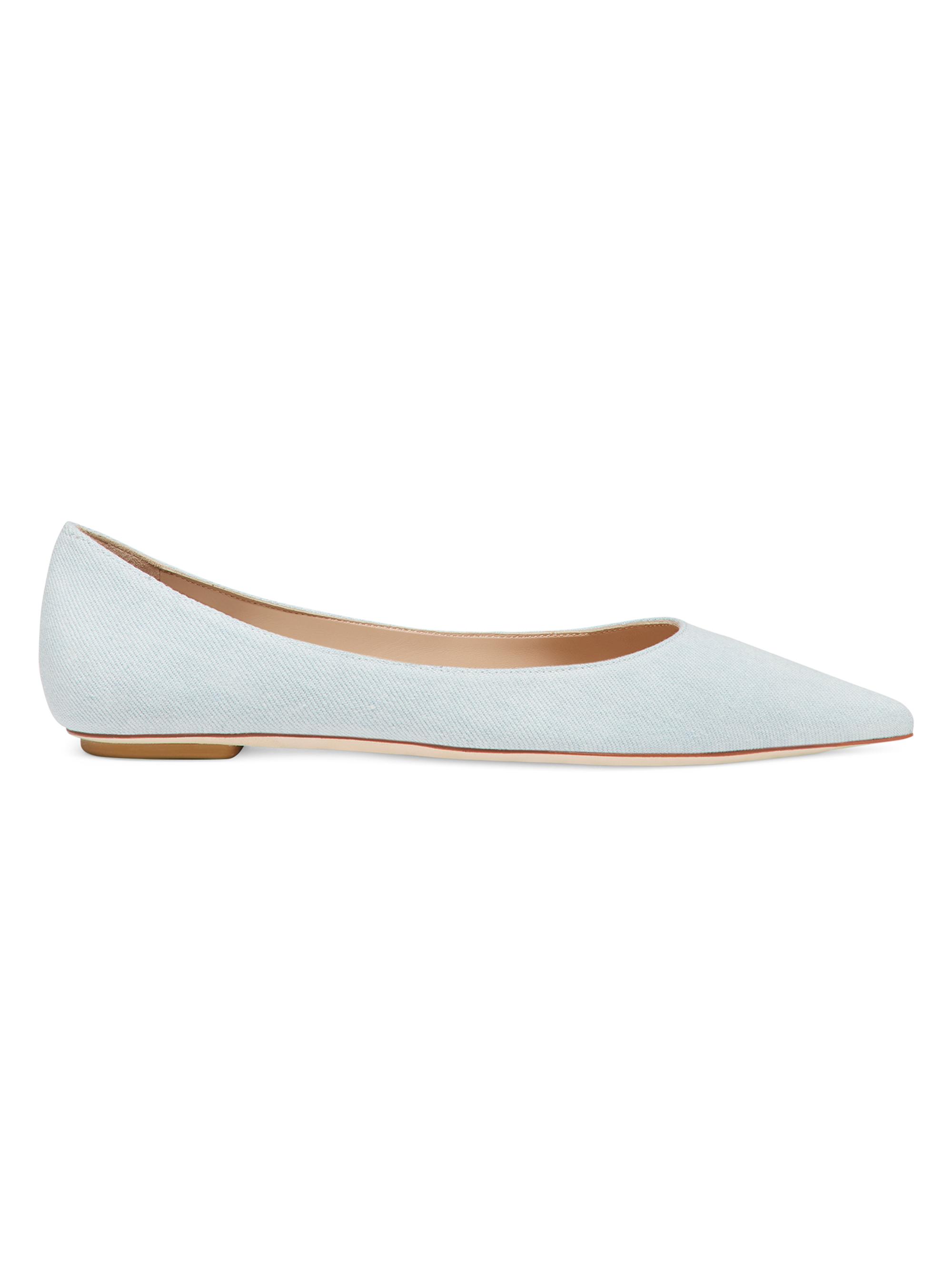 Stuart Weitzman Women's Emilia Denim Ballet Flats - Light Blue