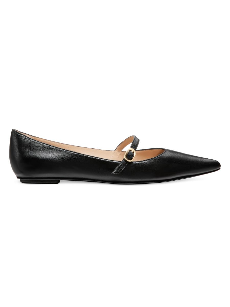 Stuart Weitzman Emilia Leather Mary Jane Ballet Flats | Saks