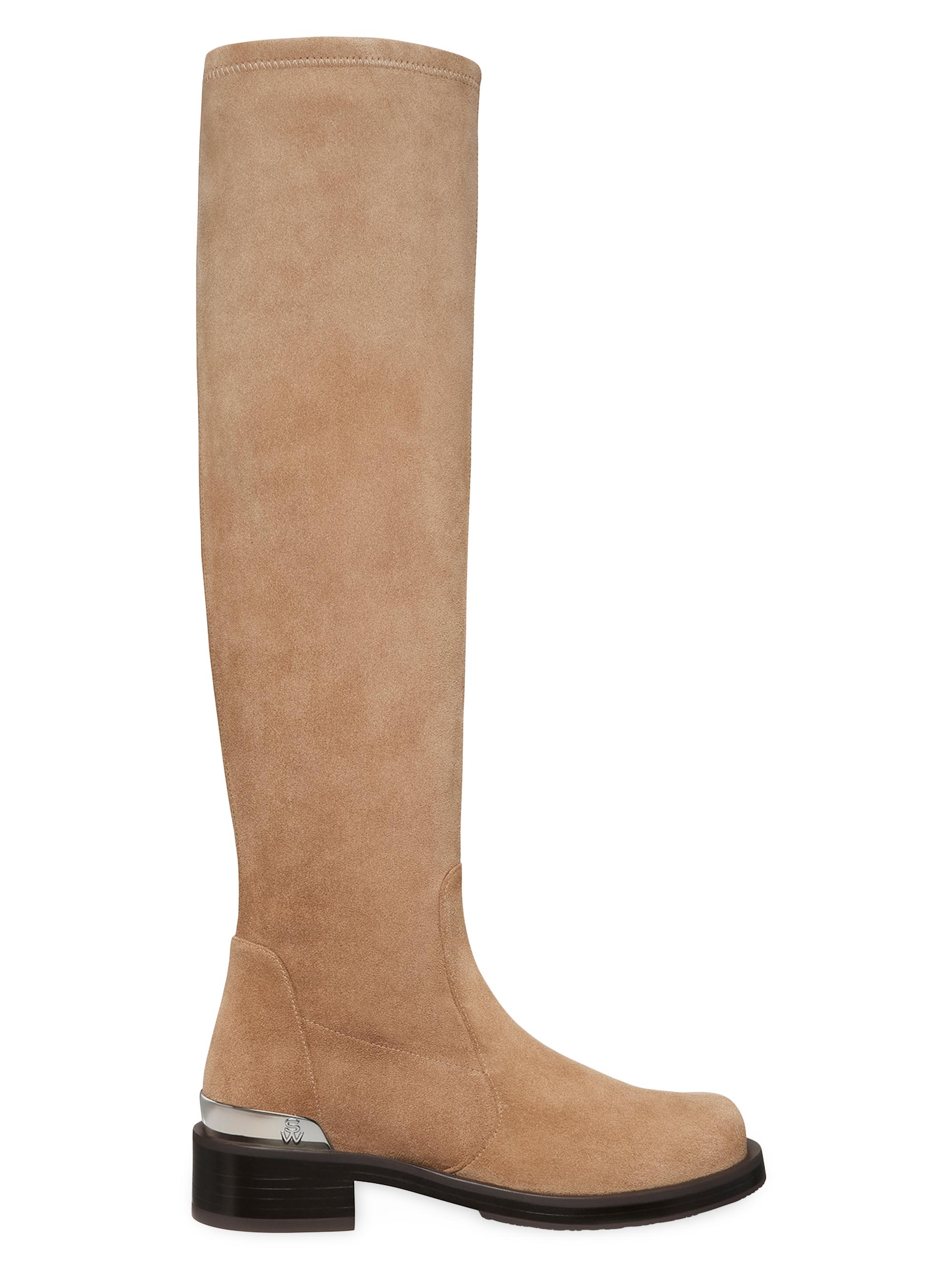 Stuart Weitzman Women's Mercer Suede Knee-High Boots - Khaki