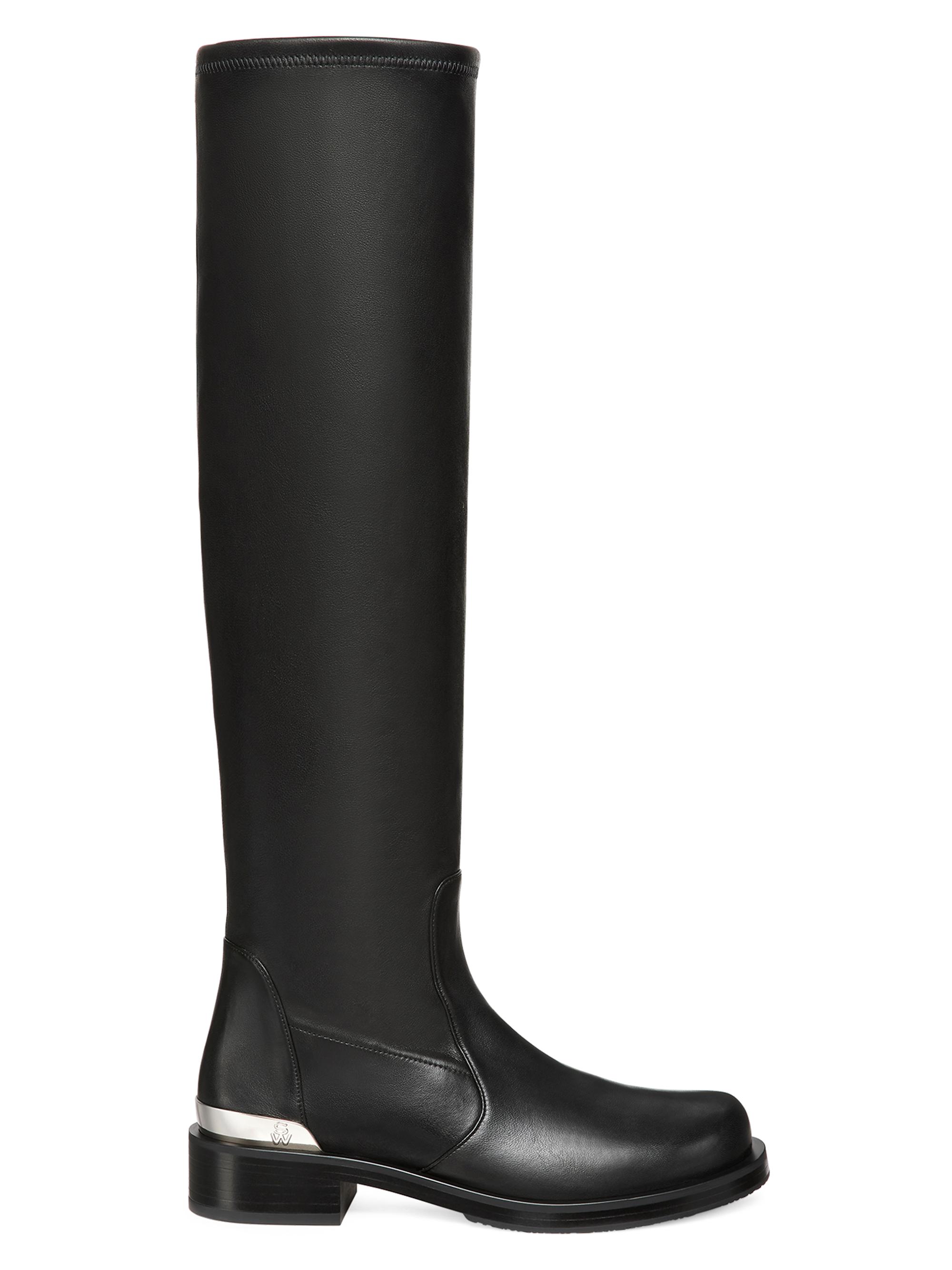 Stuart Weitzman Women's Mercer Leather Knee-High Boots - Black