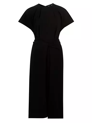 Henry Segal Women's Customizable Black Flat Front Low-Rise Dress