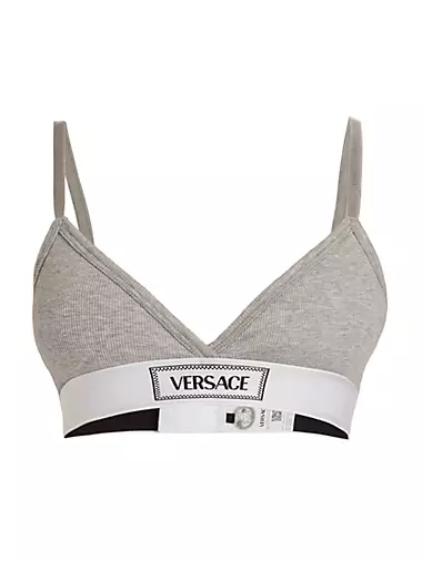 Versace Underwear Top Tulle Monogram Bra