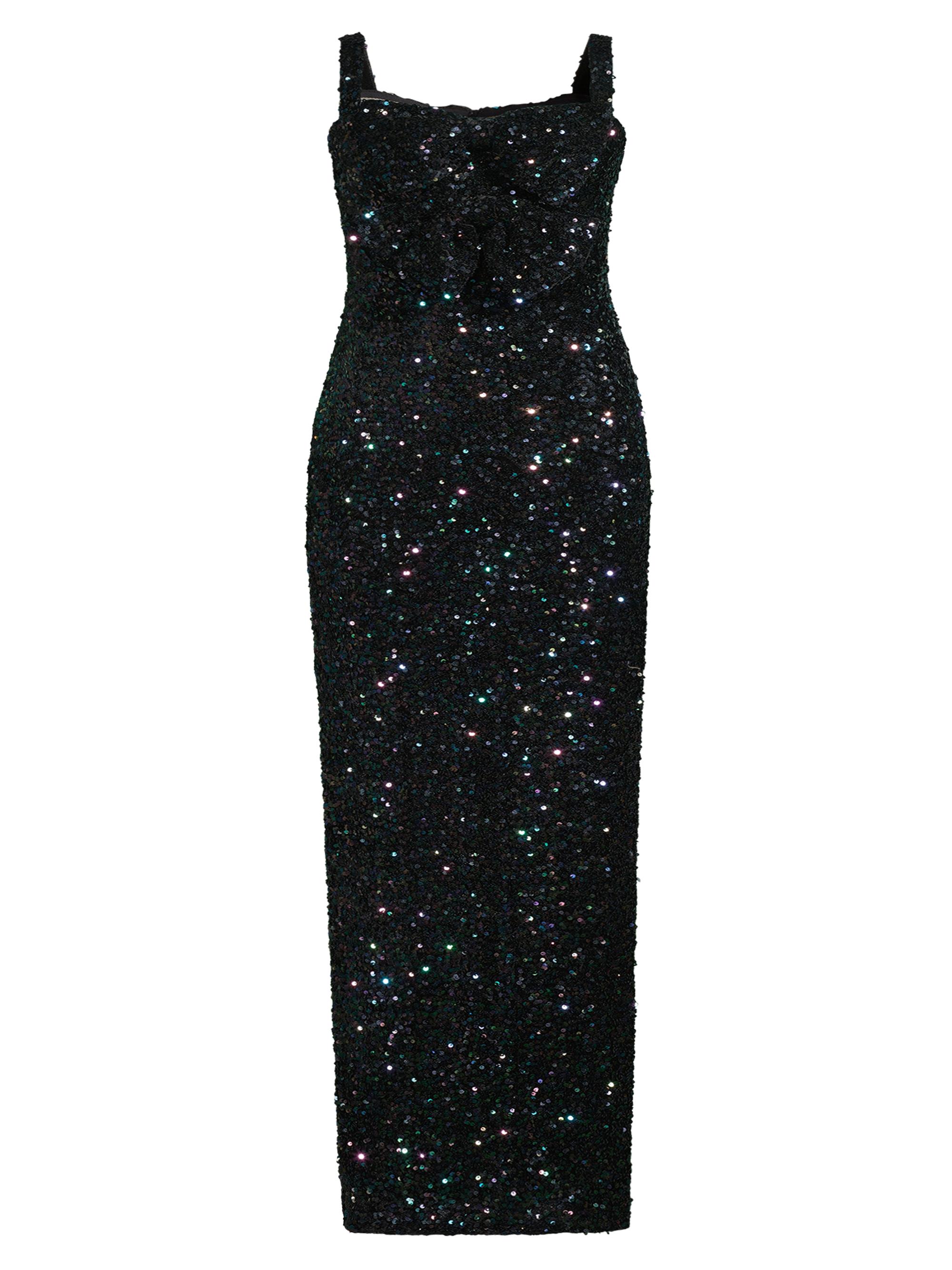 Black Halo Women's Milayla Sequined Gown - Galactic Glitz