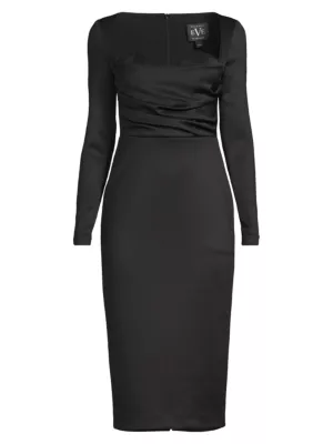 black halo cocktail dress