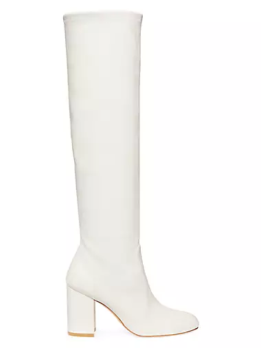Yuliana 85MM Leather Knee-High Boots