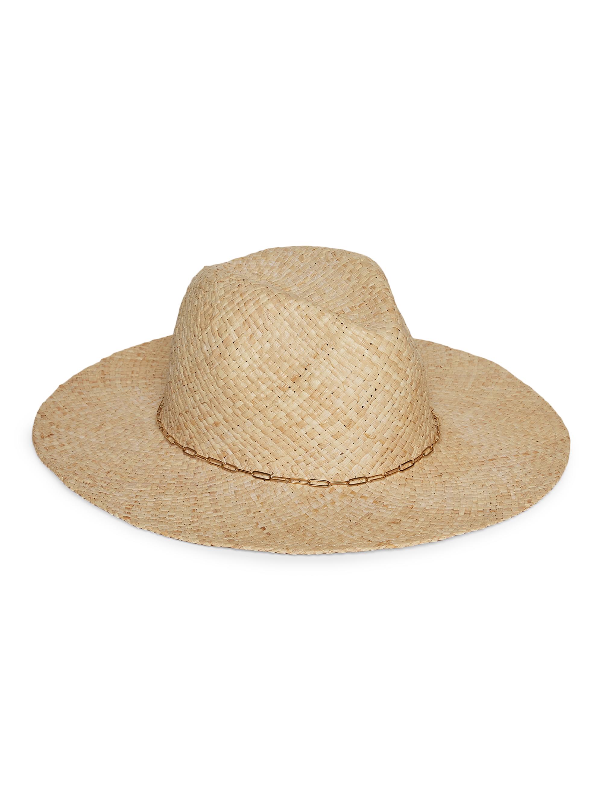 Hat Attack Women's Quinn Raffia Rancher Hat - Natural Gold