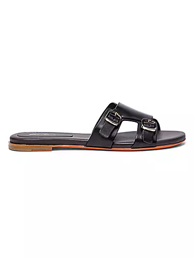 Foresaw Leather Monk-Strap Sandals