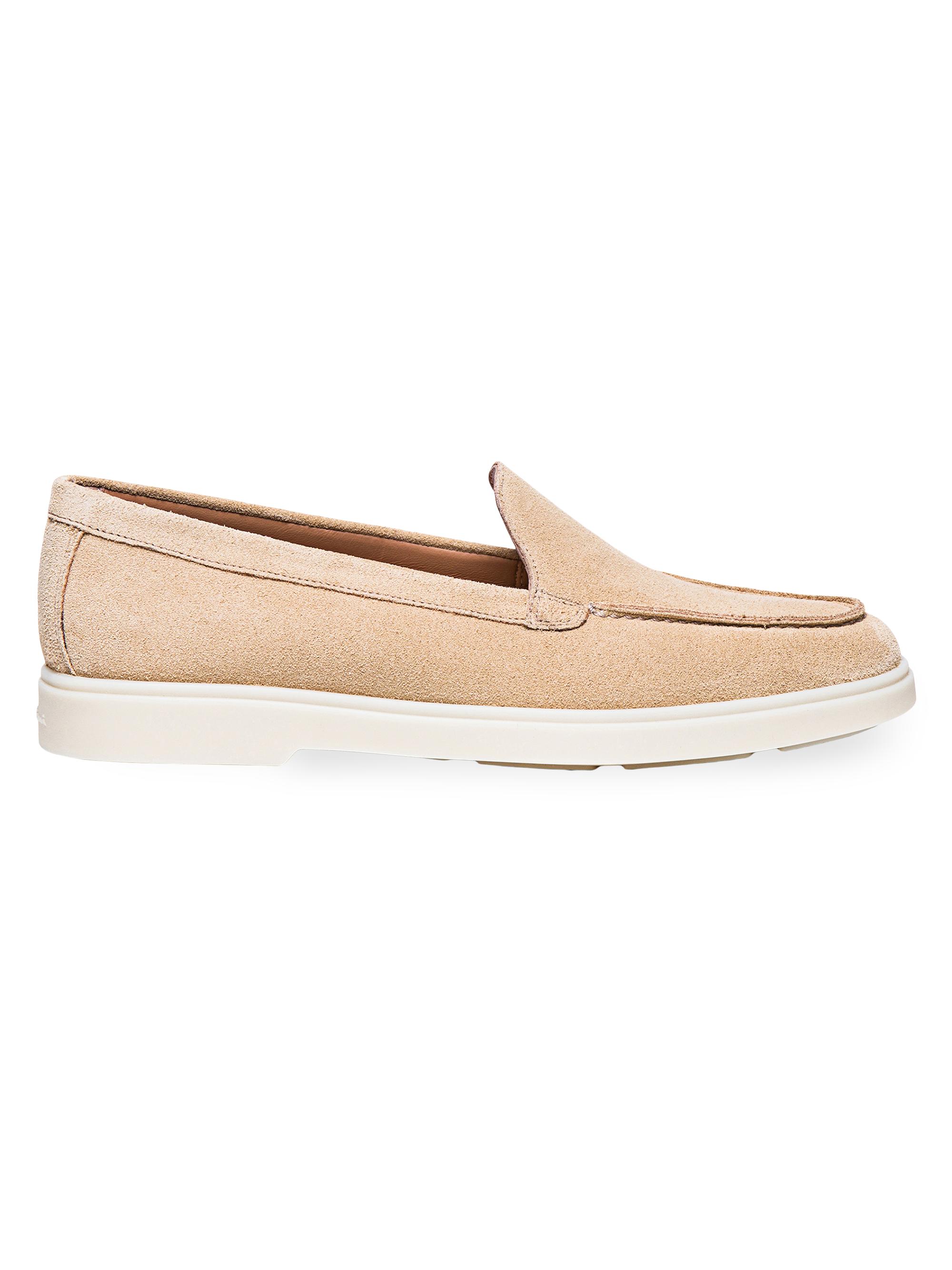 Santoni Women's Yaltamoc Suede Loafers - Beige