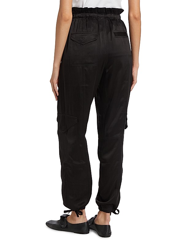 Shop Ganni Washed Satin Cargo Pants | Saks Fifth Avenue Shop Ganni Washed Satin Cargo Pants | Saks Fifth Avenue