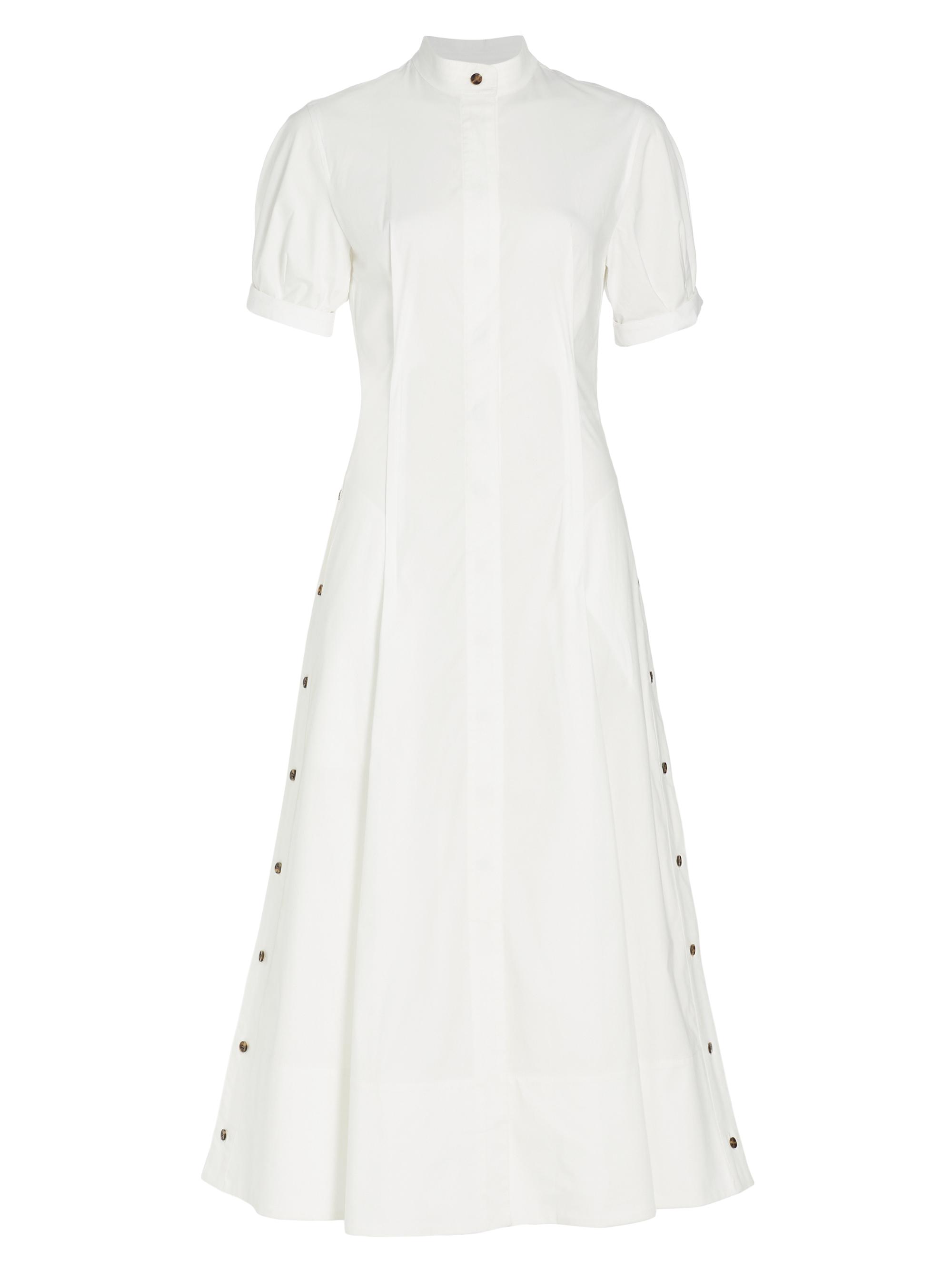 Proenza Schouler Women's Poplin Cotton Midi Shirtdress - White
