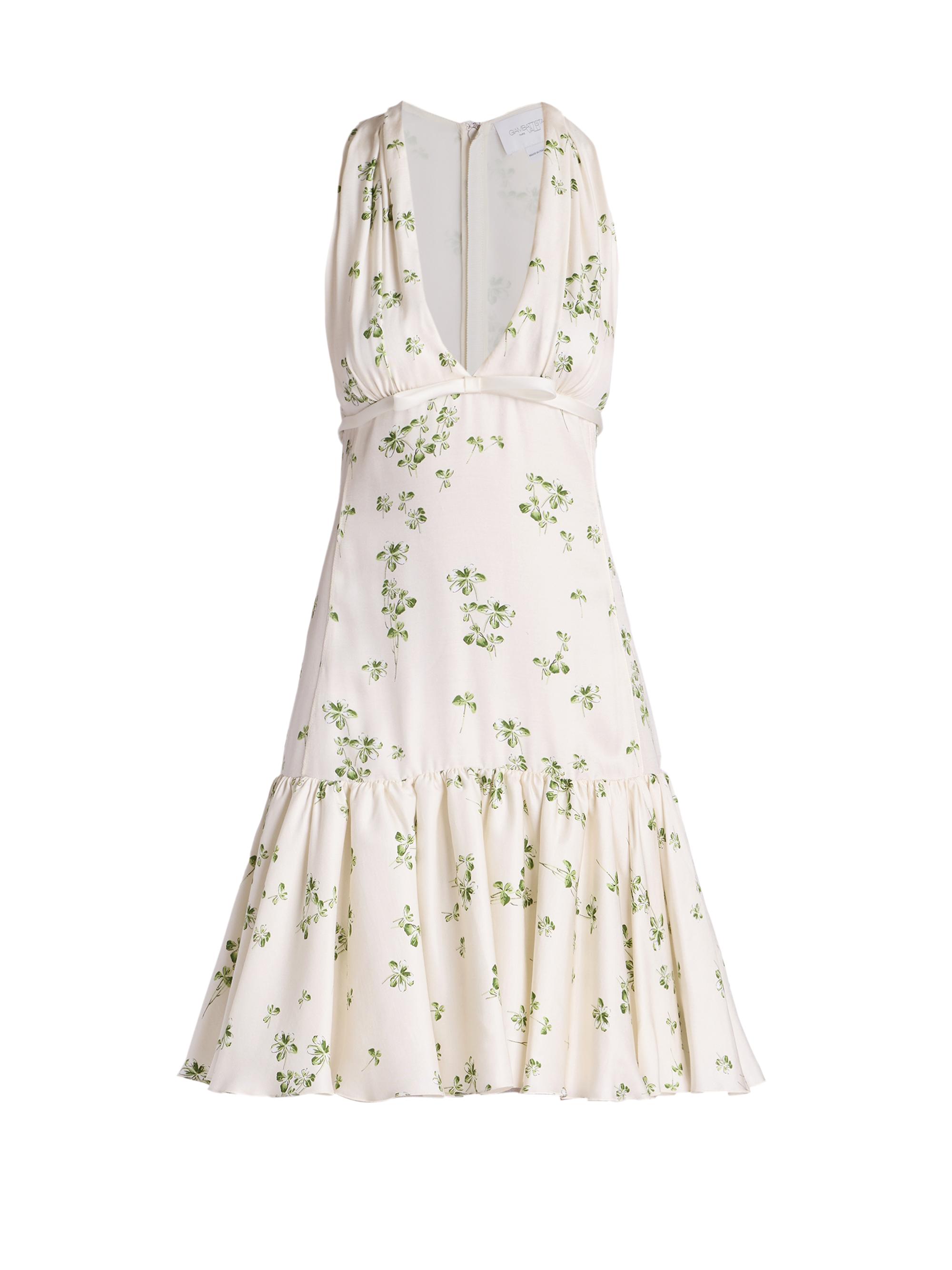 Giambattista Valli Women's Floral Sleeveless Fit & Flare Mini-Dress -  Green