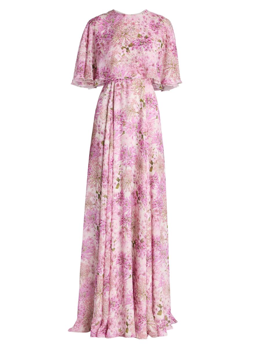 【関税込み】GIAMBATTISTA VALLI Floral dress Giambattista Valli Floral Silk Maxi Dress | Saks Fifth Avenue
