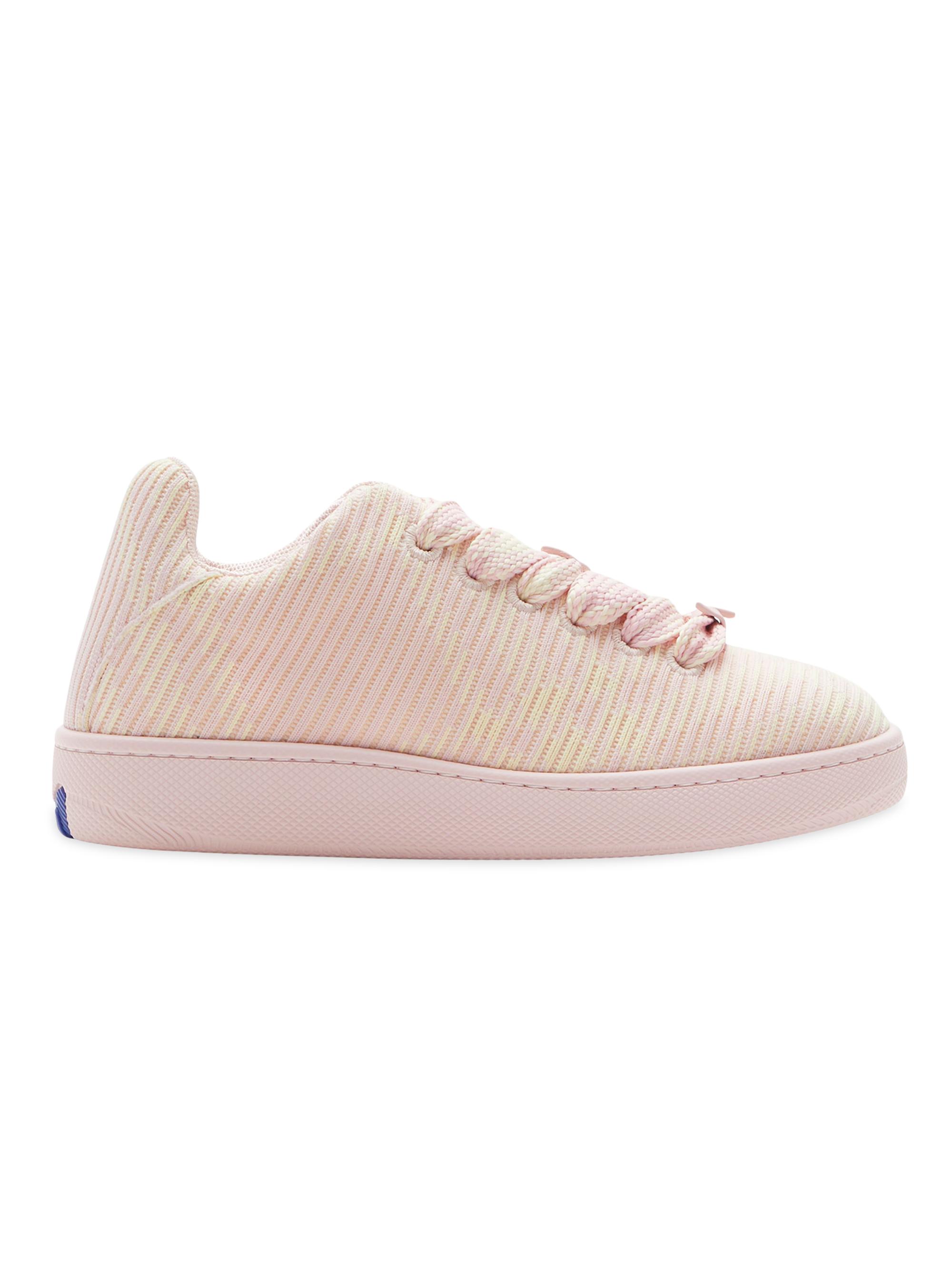 Burberry Check Knit Box Sneakers | Saks Fifth Avenue