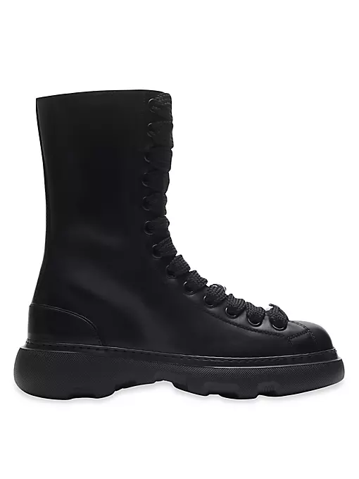 Burberry - Ranger High Leather Boots