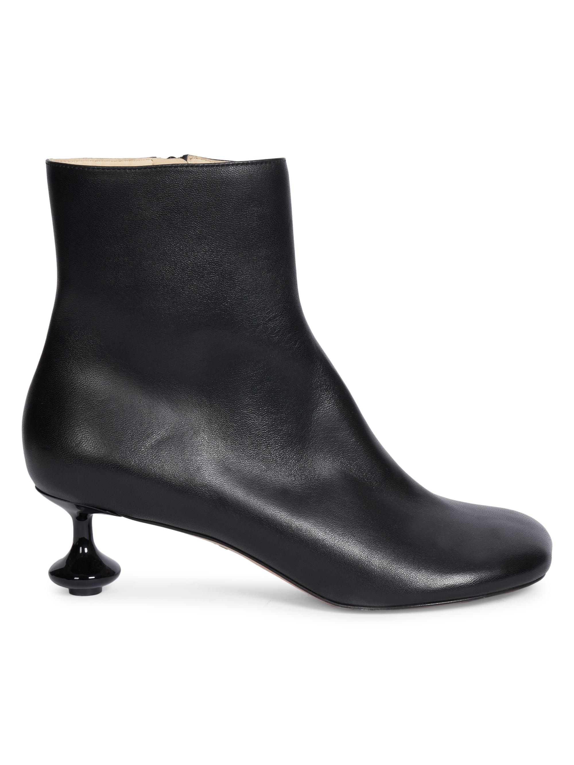 LOEWE Women's Toy 45MM Leather Booties - Black