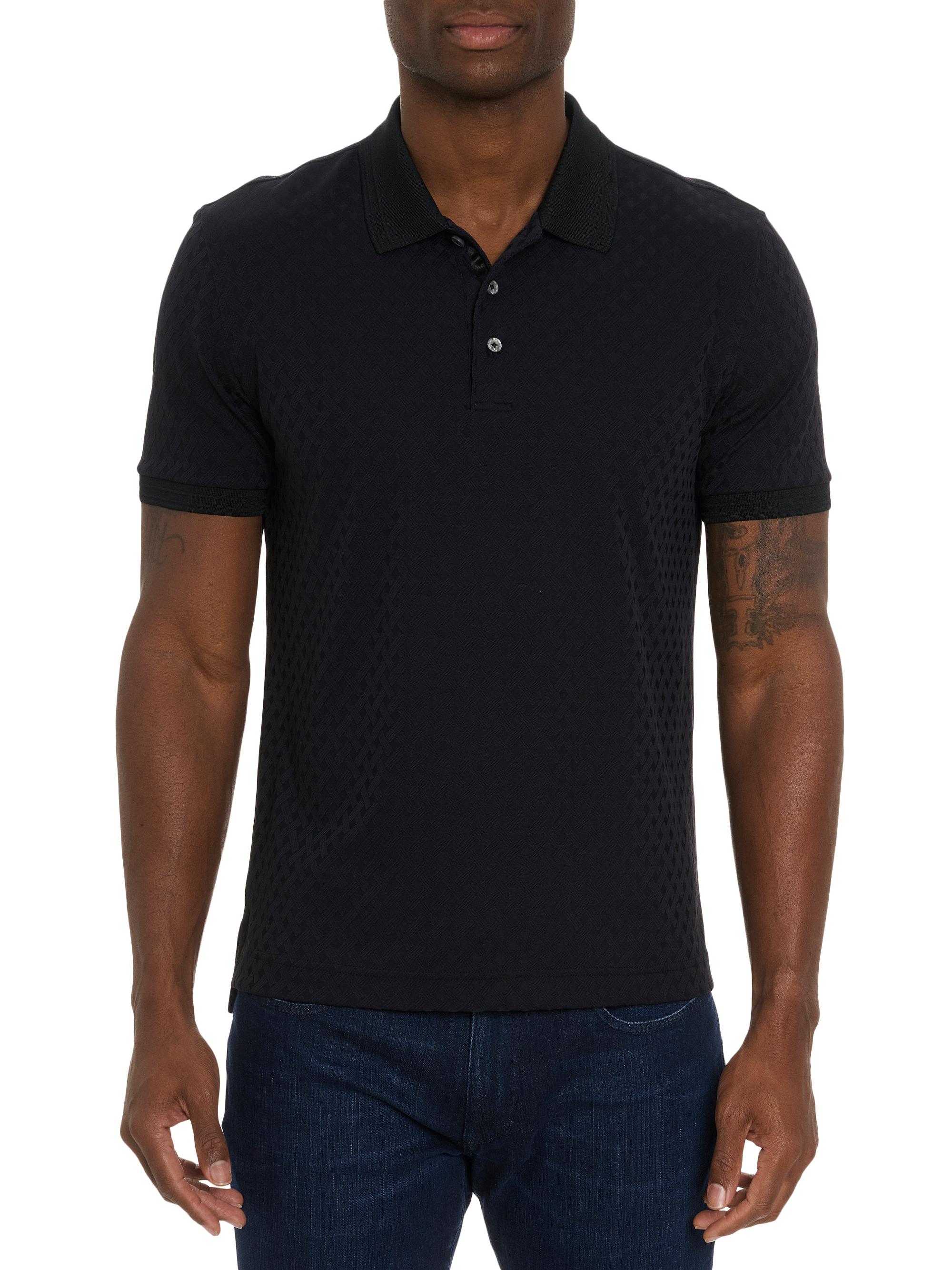 Robert Graham Men's Elias Polo Shirt - Black