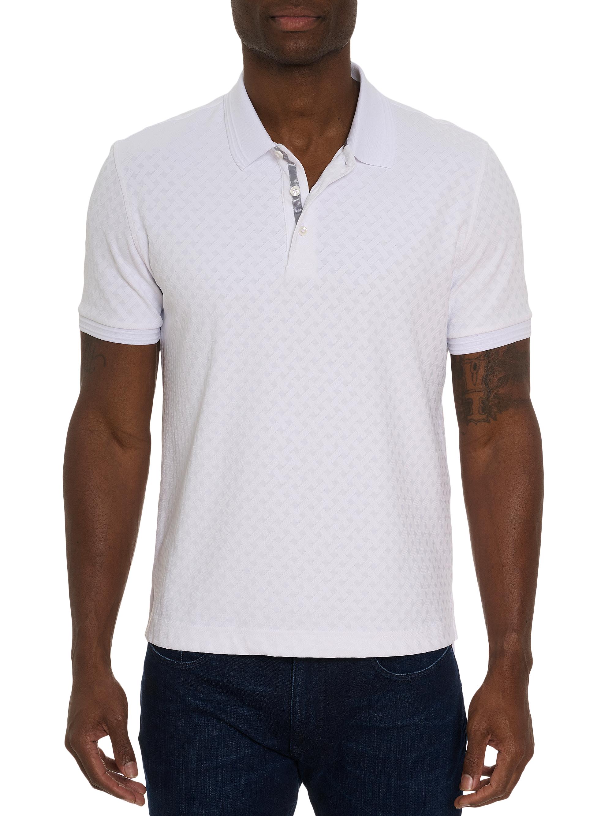 Robert Graham Men's Elias Polo Shirt - White