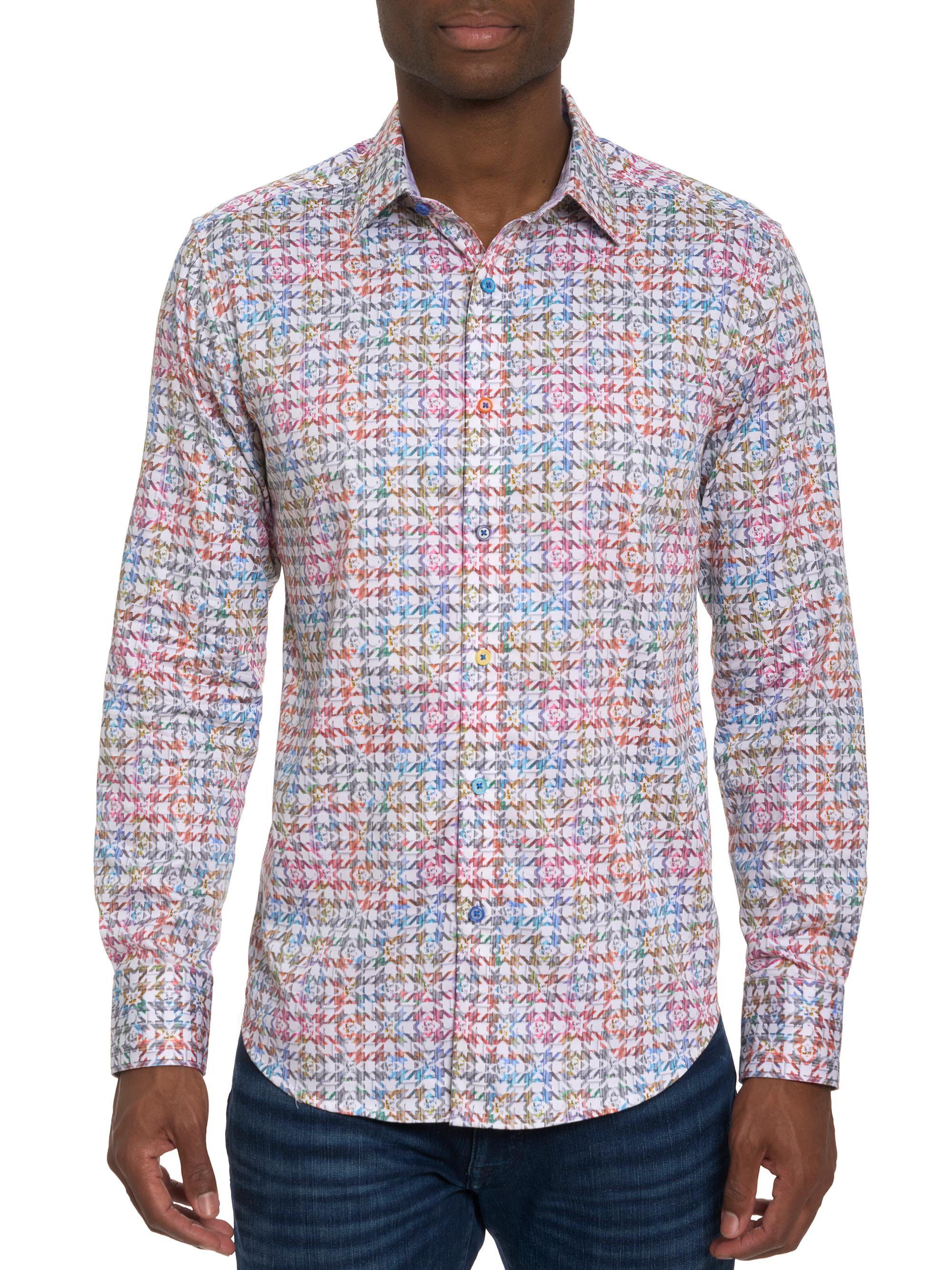 Robert Graham Men's Seven Hills Graphic Button-Front Shirt