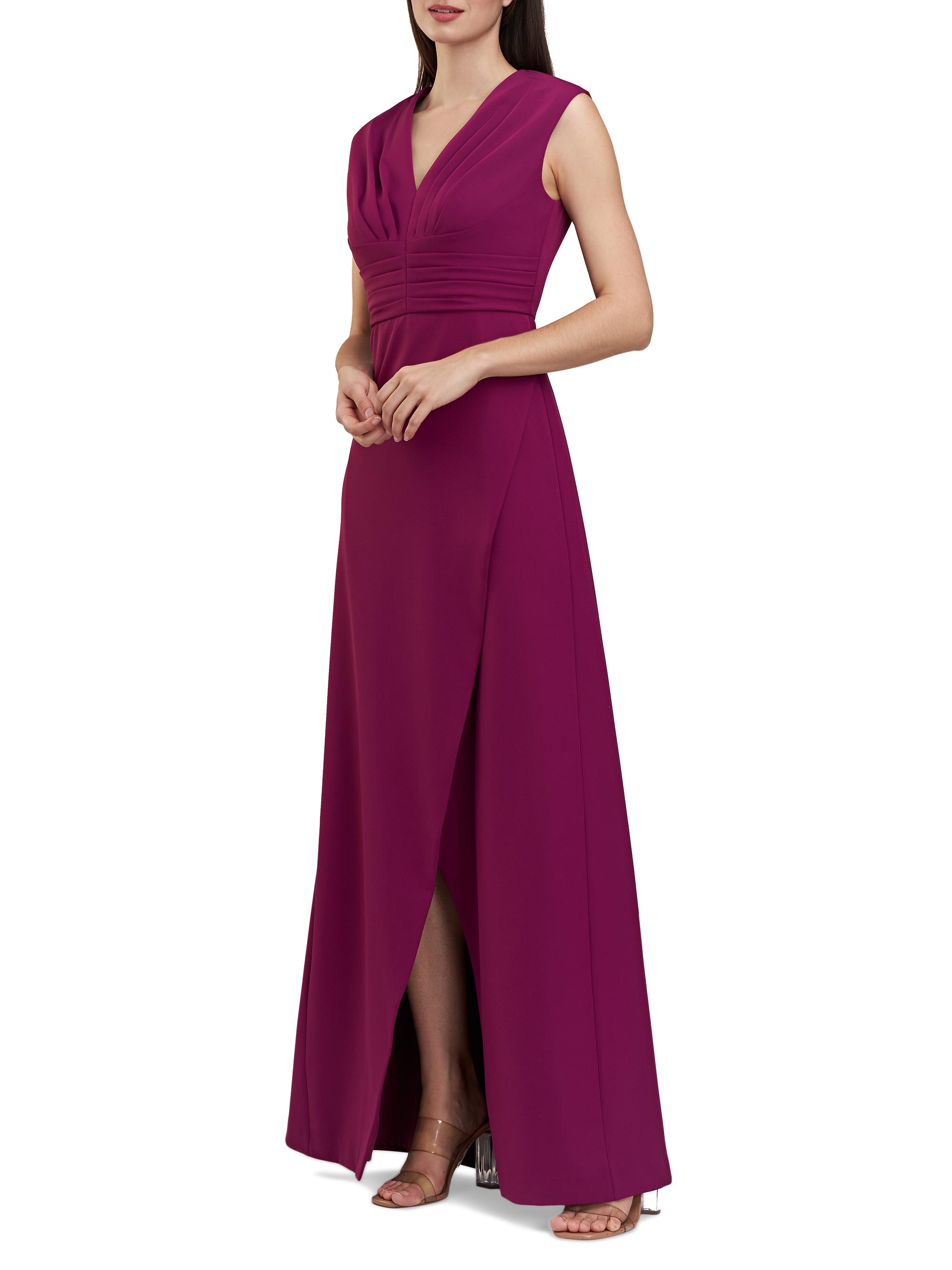 Kay Unger Melora Crepe V-Neck Gown | Saks Fifth Avenue