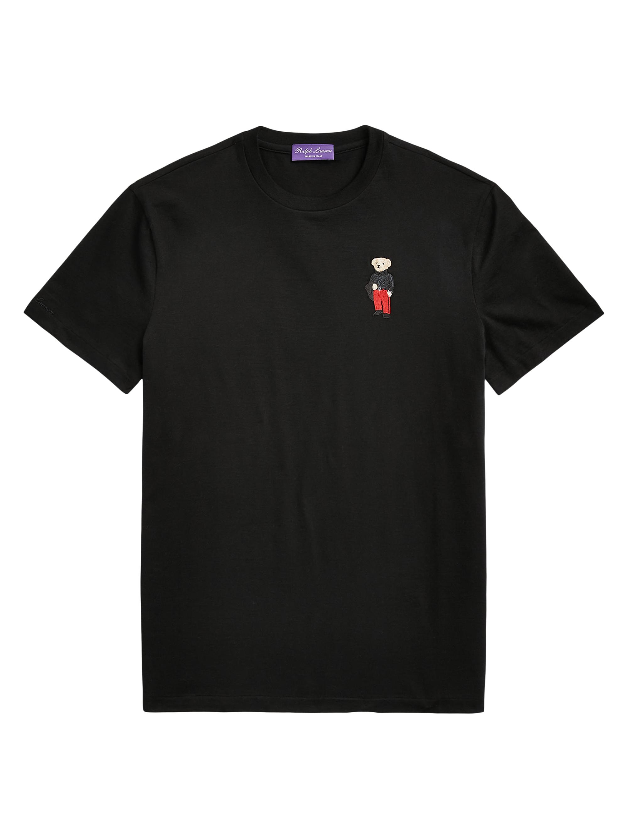 Ralph Lauren Purple Label Men's Lunar New Year Polo Bear T-Shirt - Black