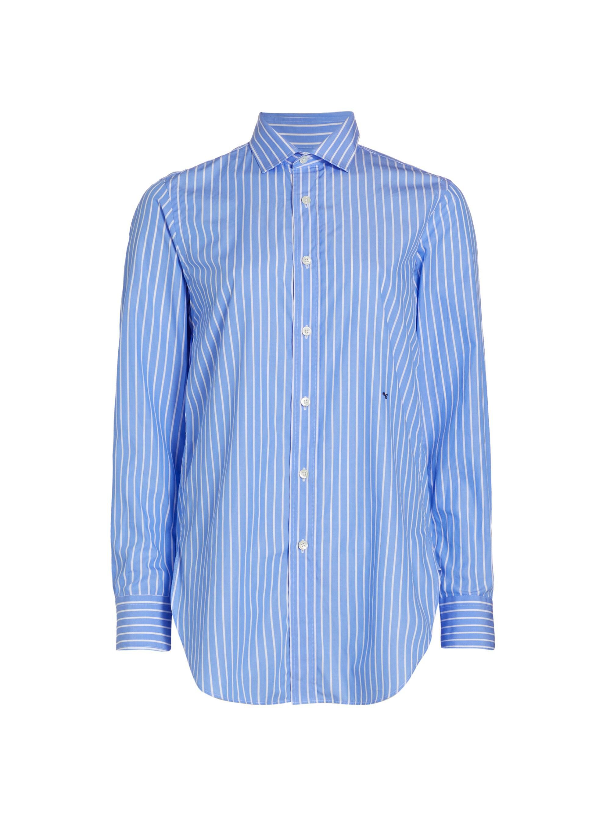 Hommegirls Women's Classic Stripe Shirt - Blue White Stripe