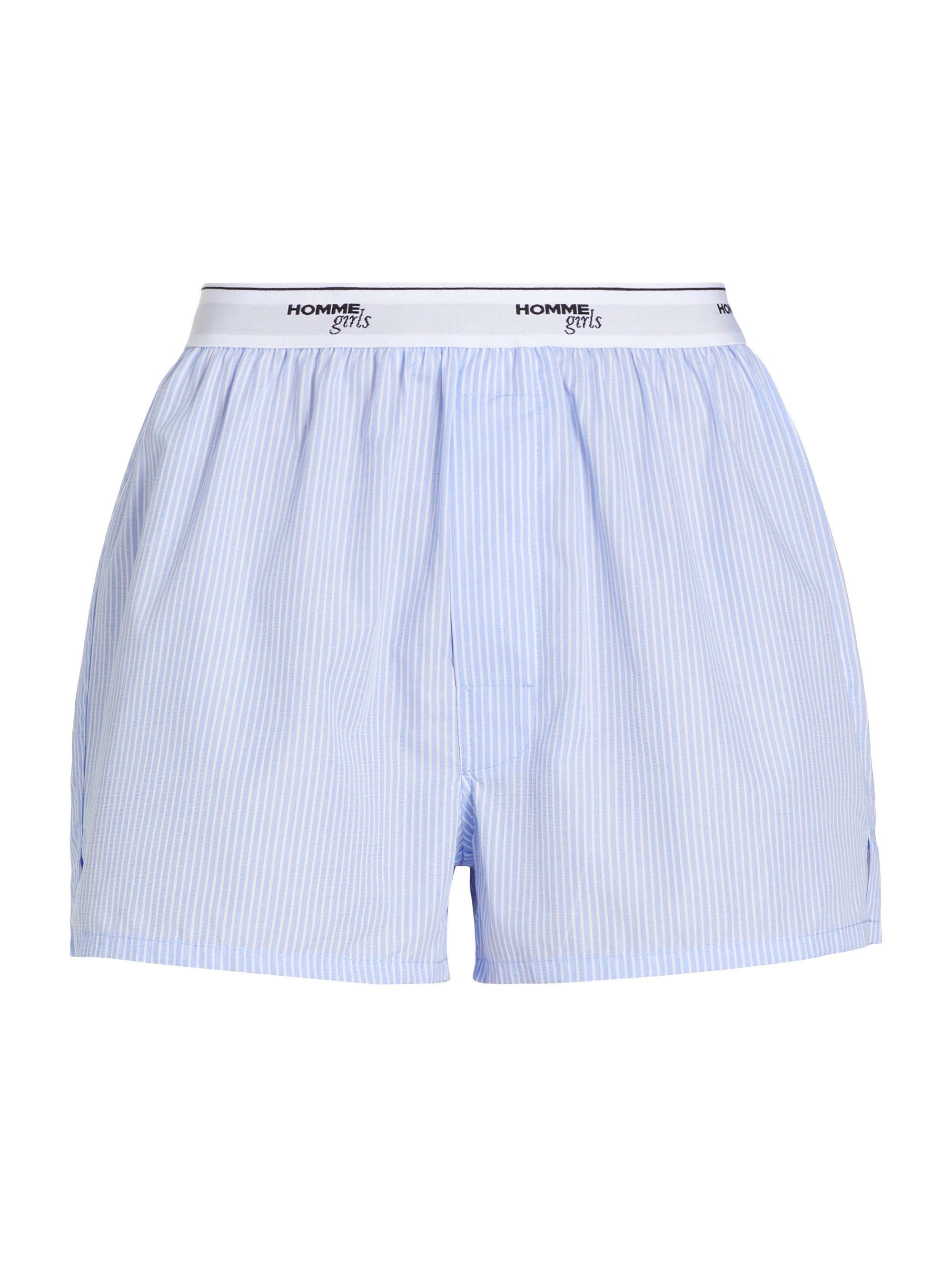 Hommegirls Women's Ticking Stripe Boxer Shorts - Ticking Stripe