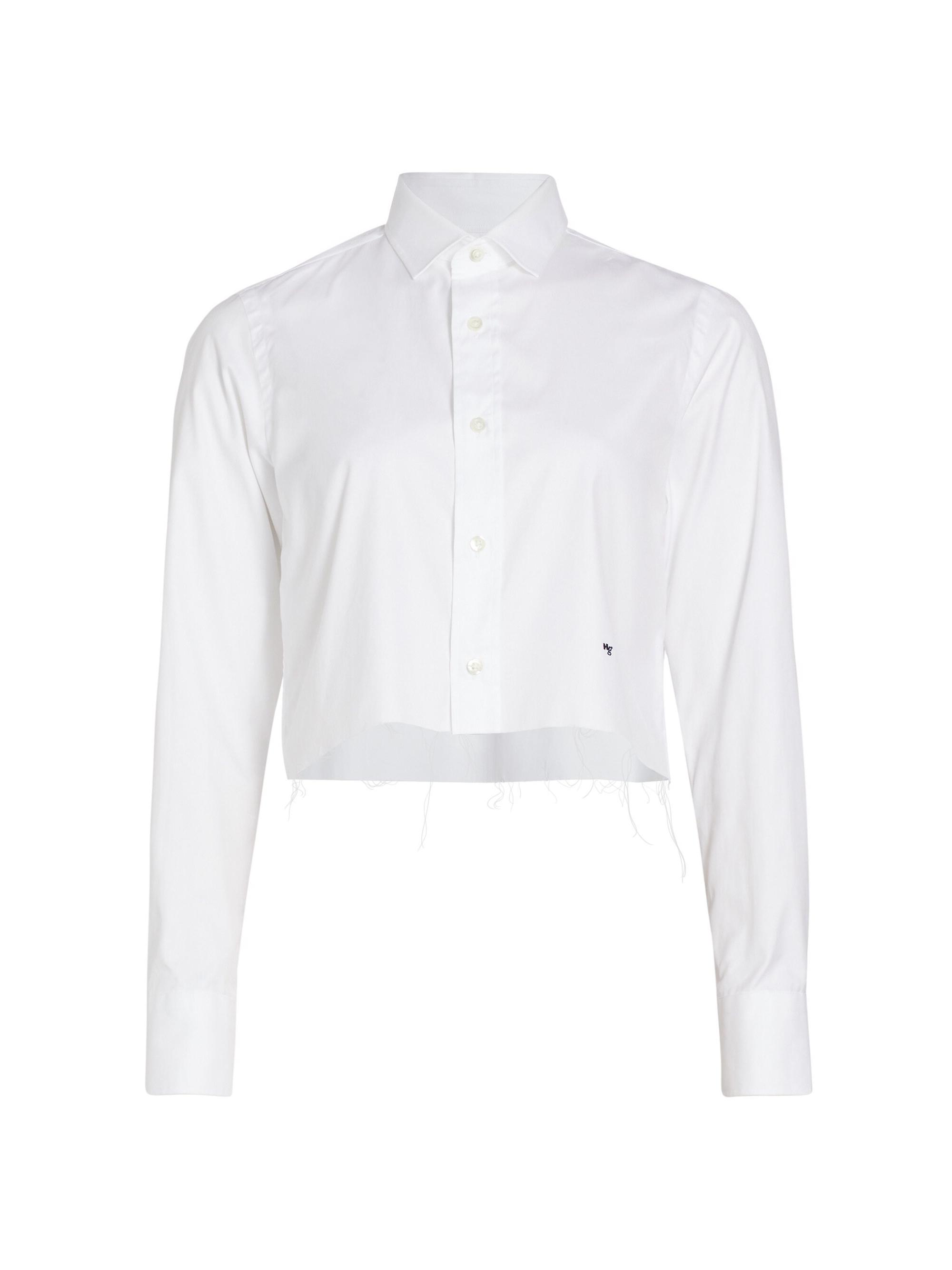 Hommegirls Women's Original Cropped Shirt - White