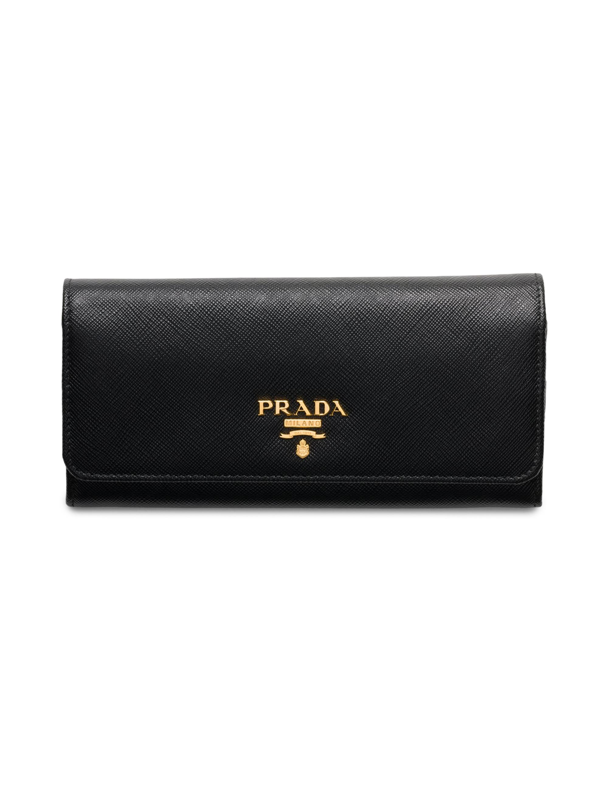 Prada Women's  Saffiano Leather Wallet - Black Blush | Thumbnail 5