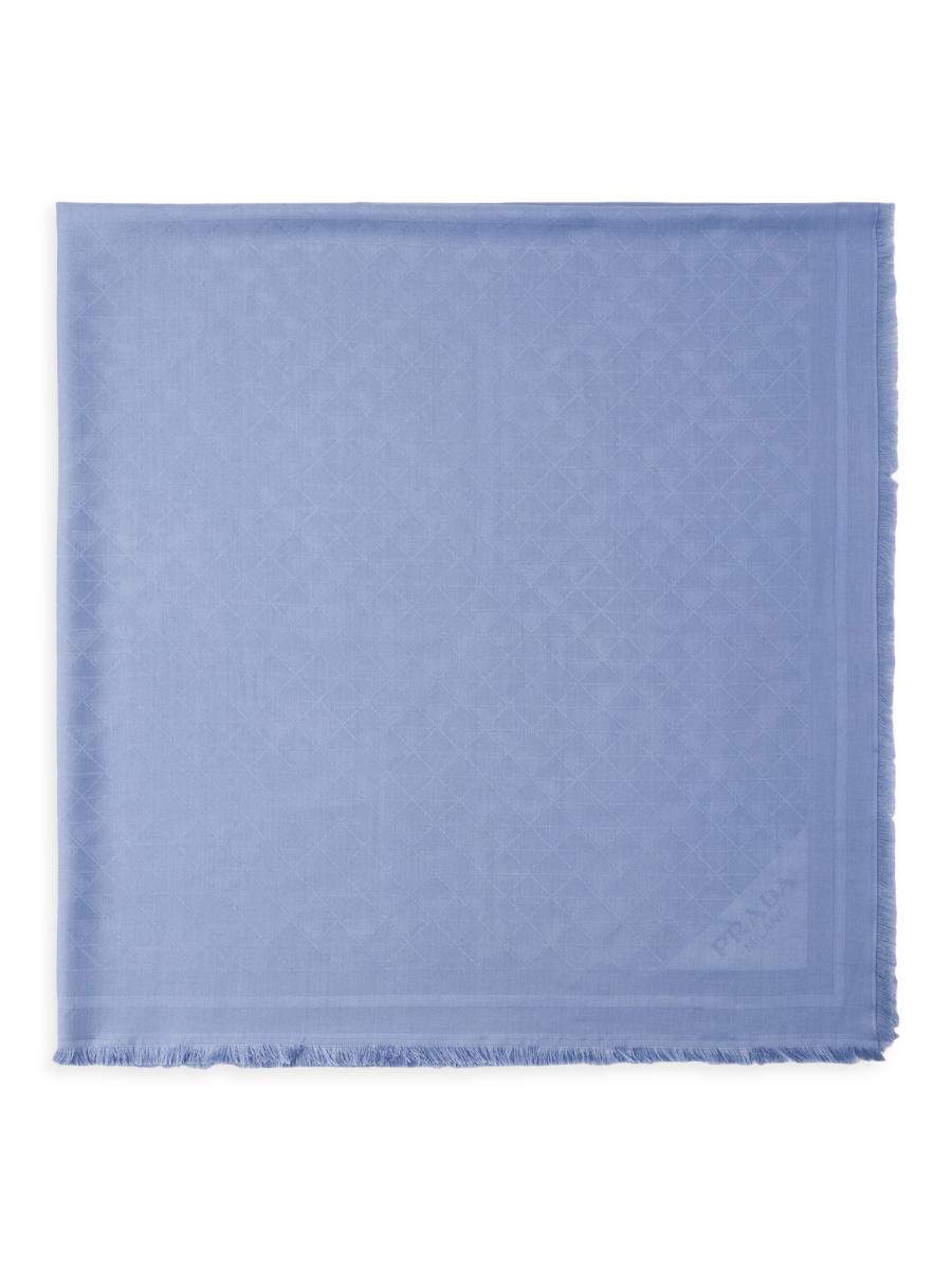 Prada Symbole Silk and Wool Jacquard Shawl | Saks Fifth Avenue
