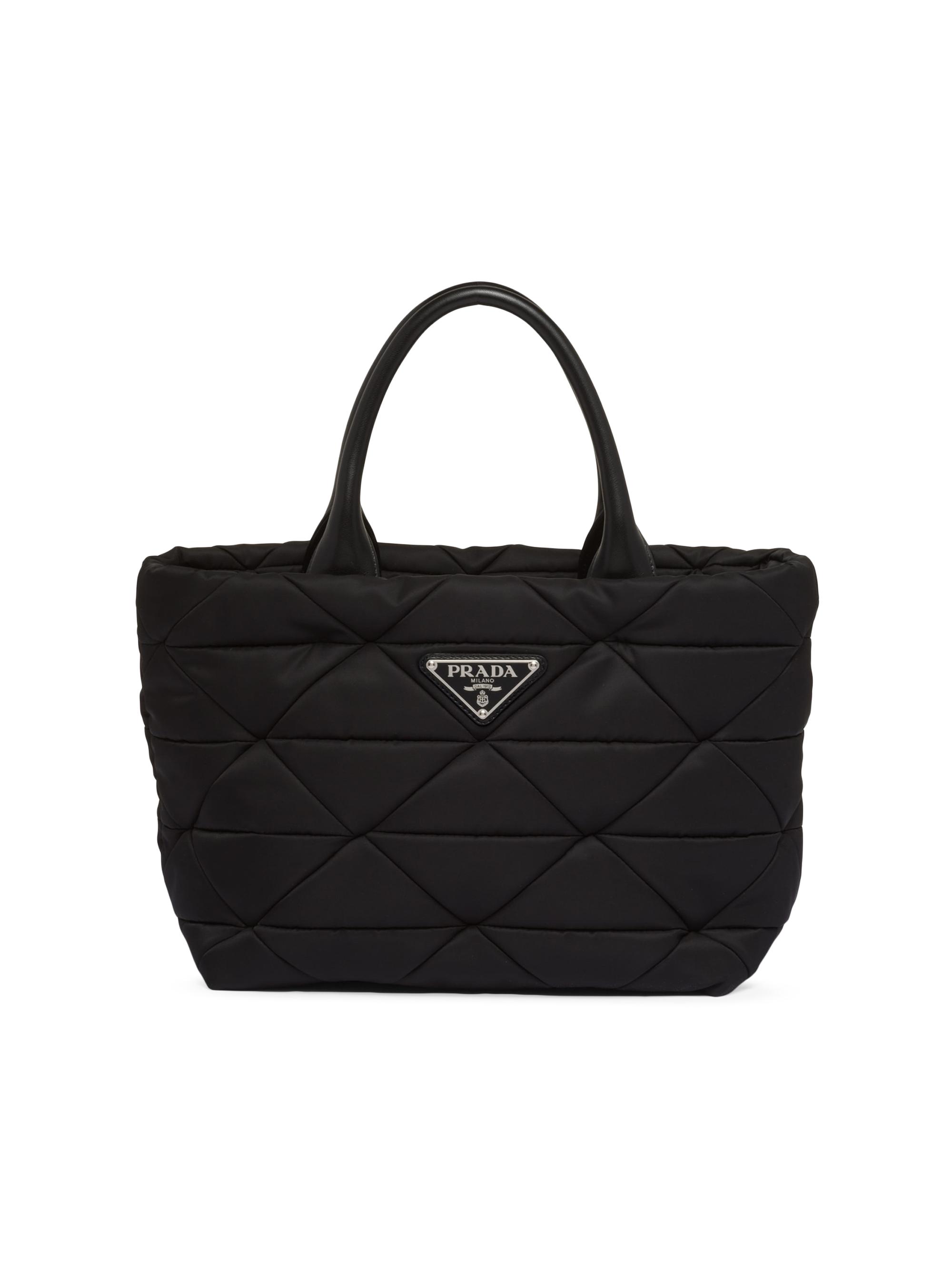 Prada Women's  Re-Nylon Padded Tote Bag - Black