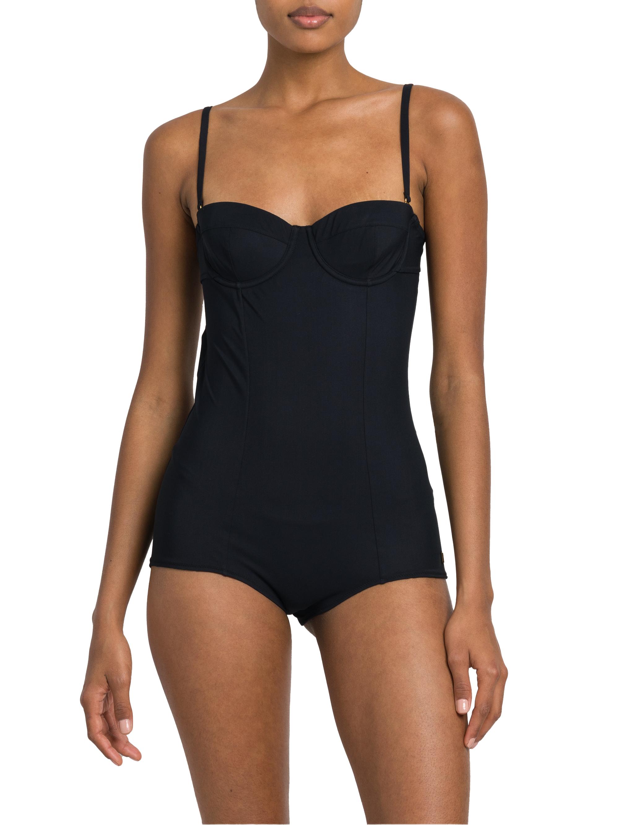 Dolce & Gabbana Women's Balconette One-Piece Swimsuit - Nero | Thumbnail 3