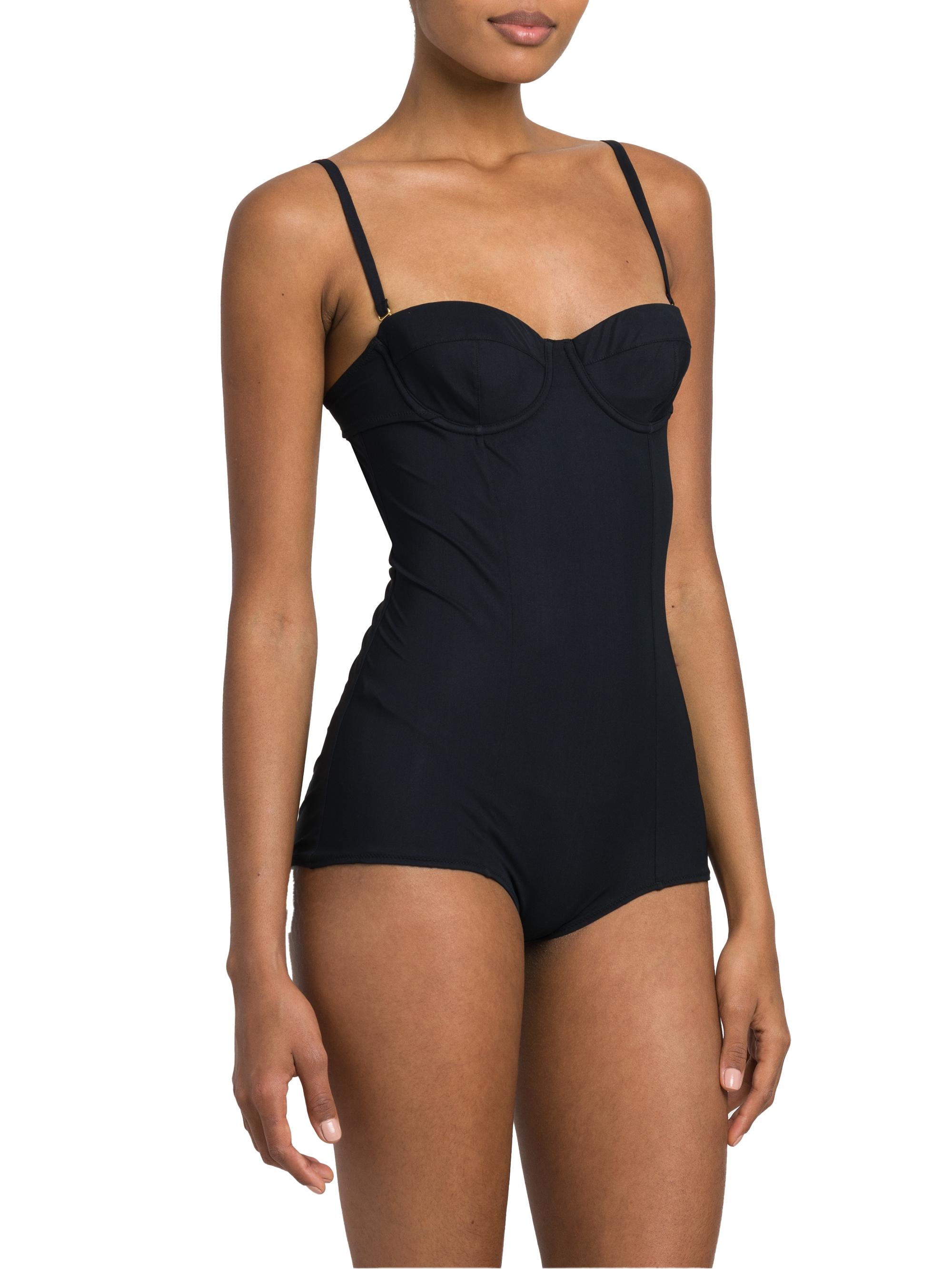 Dolce & Gabbana Women's Balconette One-Piece Swimsuit - Nero | Thumbnail 4
