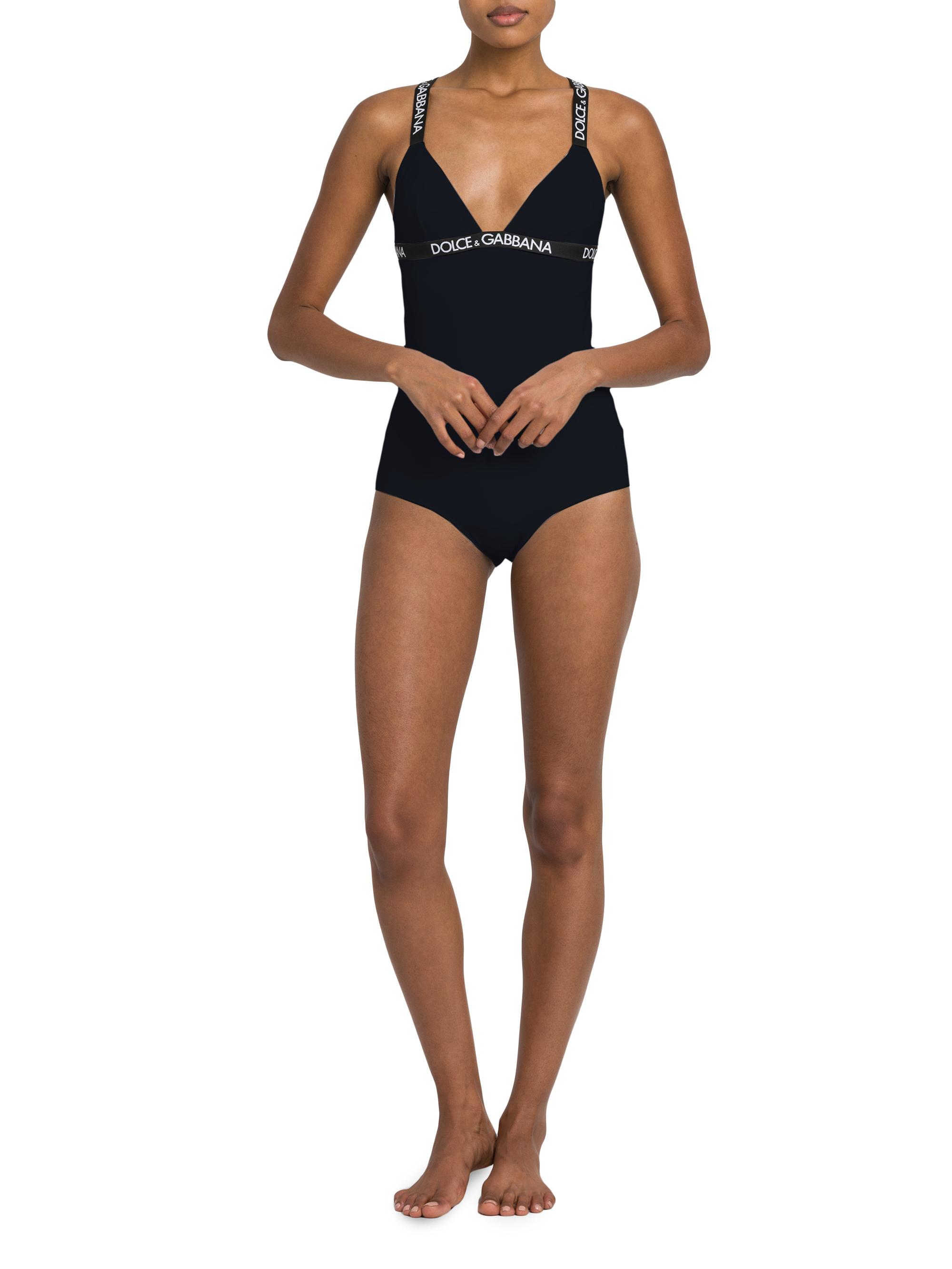 Dolce&Gabbana ワンピース One-piece swimsuit with plunging neckline and lacing and